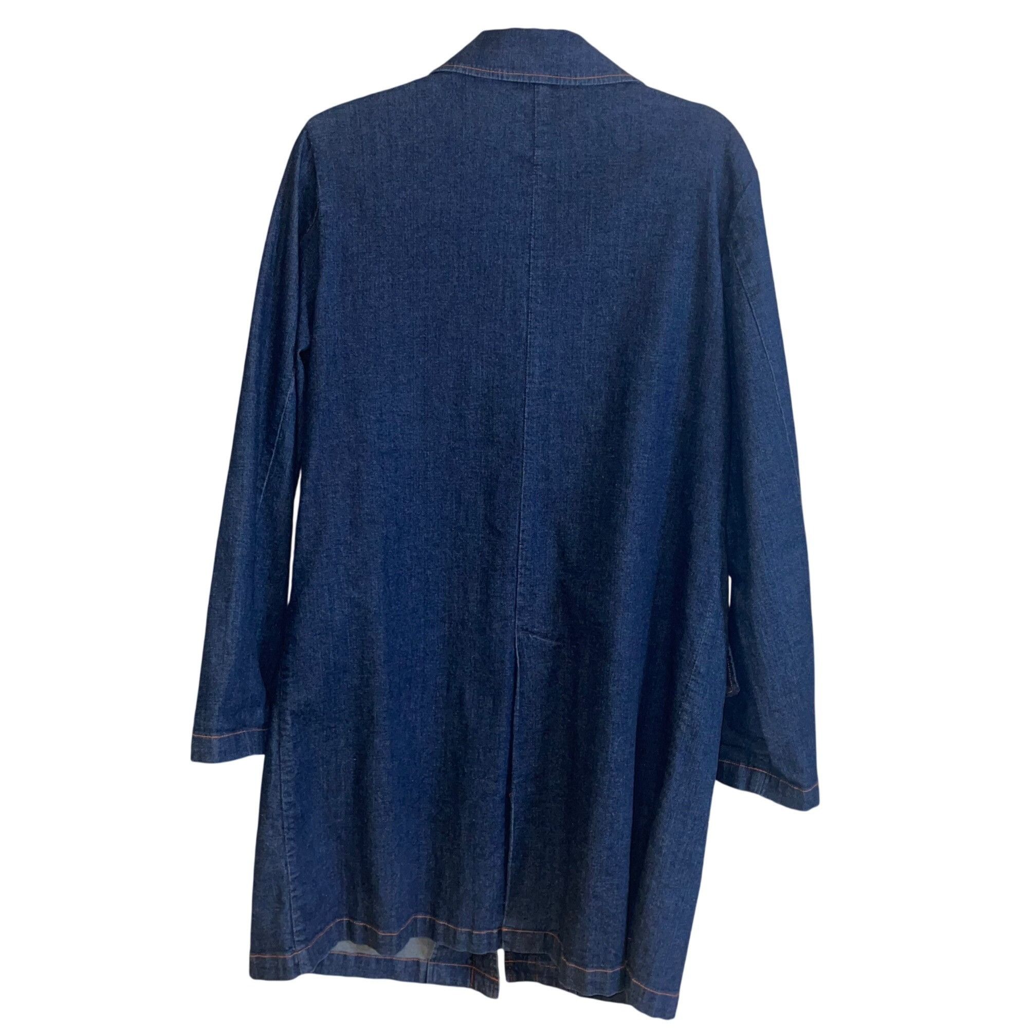 Faconnable Faconnable Vintage Womens Coat Size Medium Blue Size M / US 6-8 / IT 42-44 - 3 Thumbnail