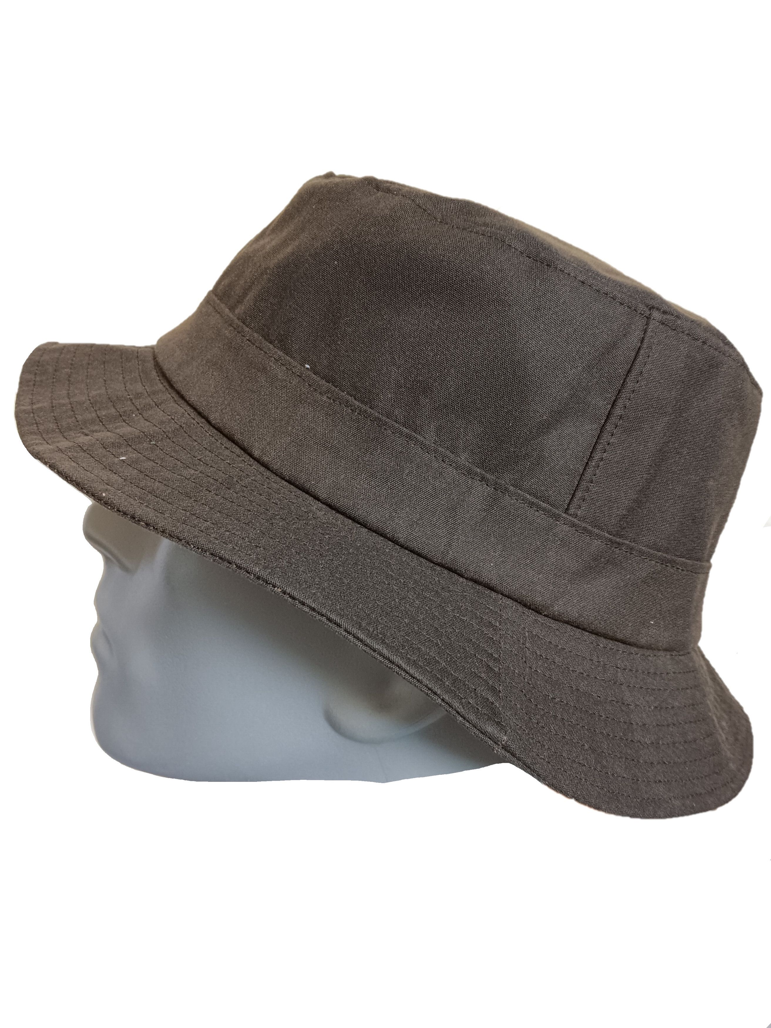 Other LARGE sz HARTSIDE Waxed Cotton Bush Hat HS71 - Dark Olive Size ONE SIZE - 5 Thumbnail
