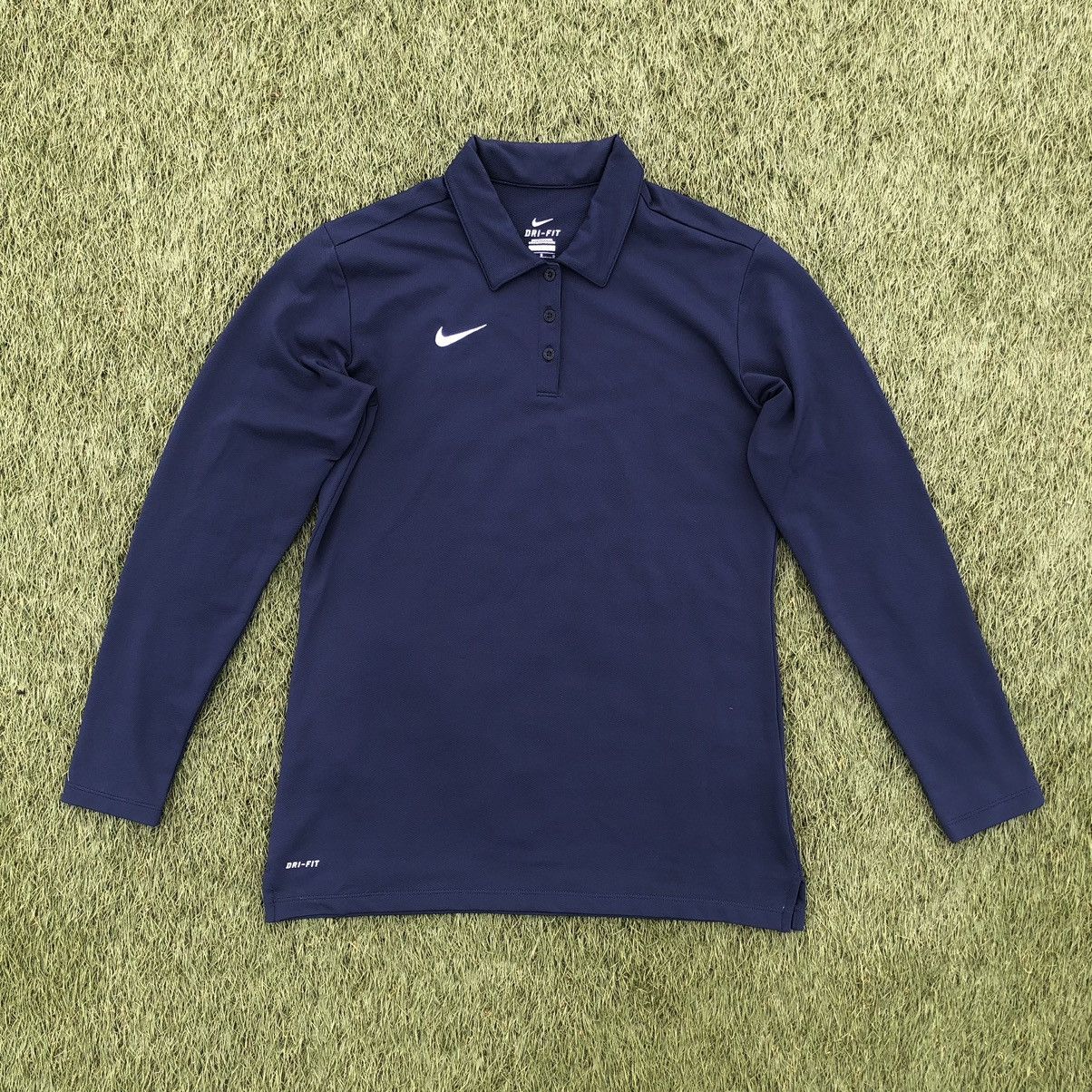 Nike × Vintage Nike longsleeve polo jersey Size US L / EU 52-54 / 3 - 1 Thumbnail