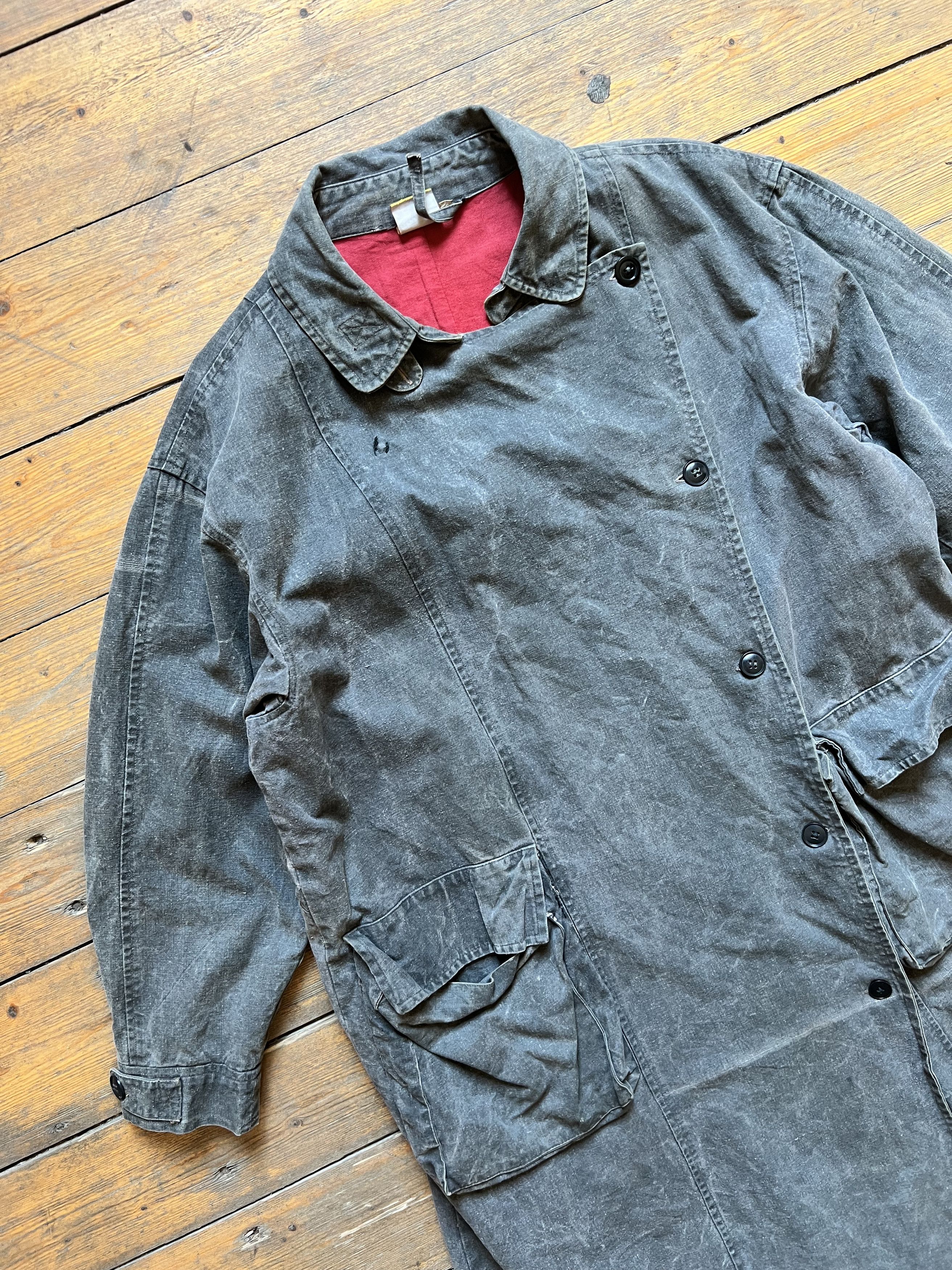 Japanese Brand Vintage Heavy Canvas Denim Baggie Coat 1990s Size US M / EU 48-50 / 2 - 4 Thumbnail