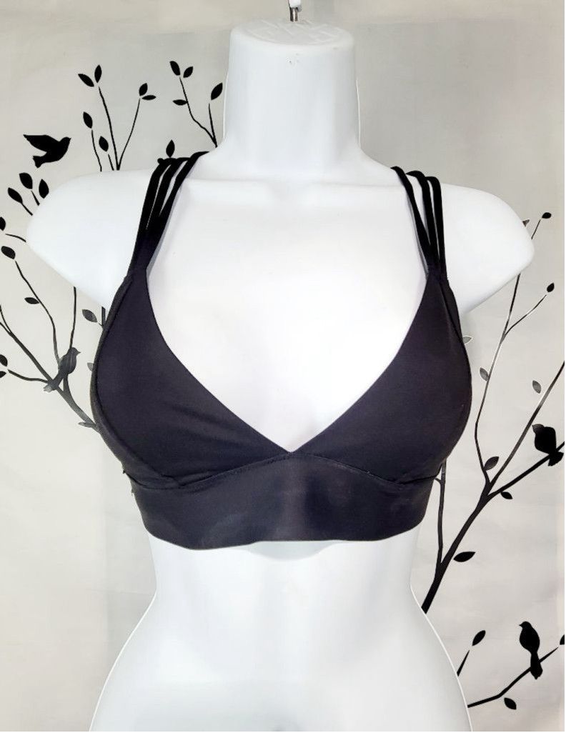 Pink PINK Victoria's Secret Women's Black Strappy Bralette SZ XS Size ONE SIZE - 1 Thumbnail