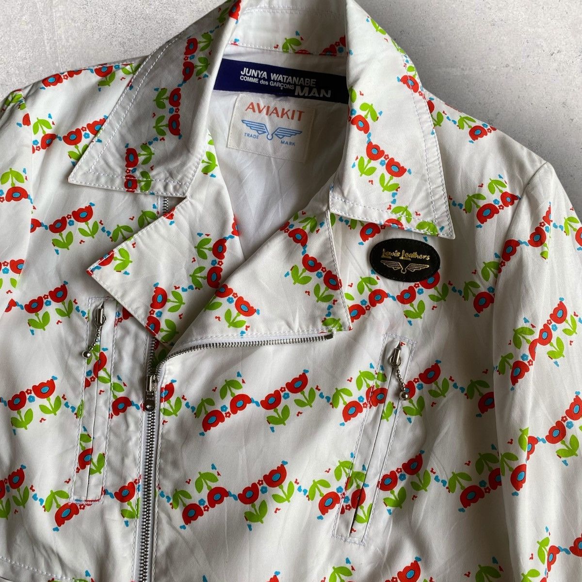 Junya Watanabe SS03 Junya Watanabe X Lewis Leather Digi Floral Jacket Size US M / EU 48-50 / 2 - 2 Thumbnail