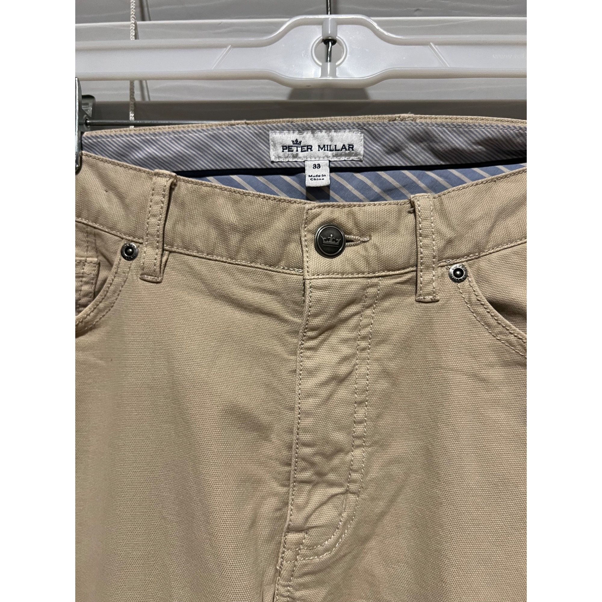 Peter Millar Peter Millar Khaki Pants - Size 33x34 Size US 33 - 2 Thumbnail