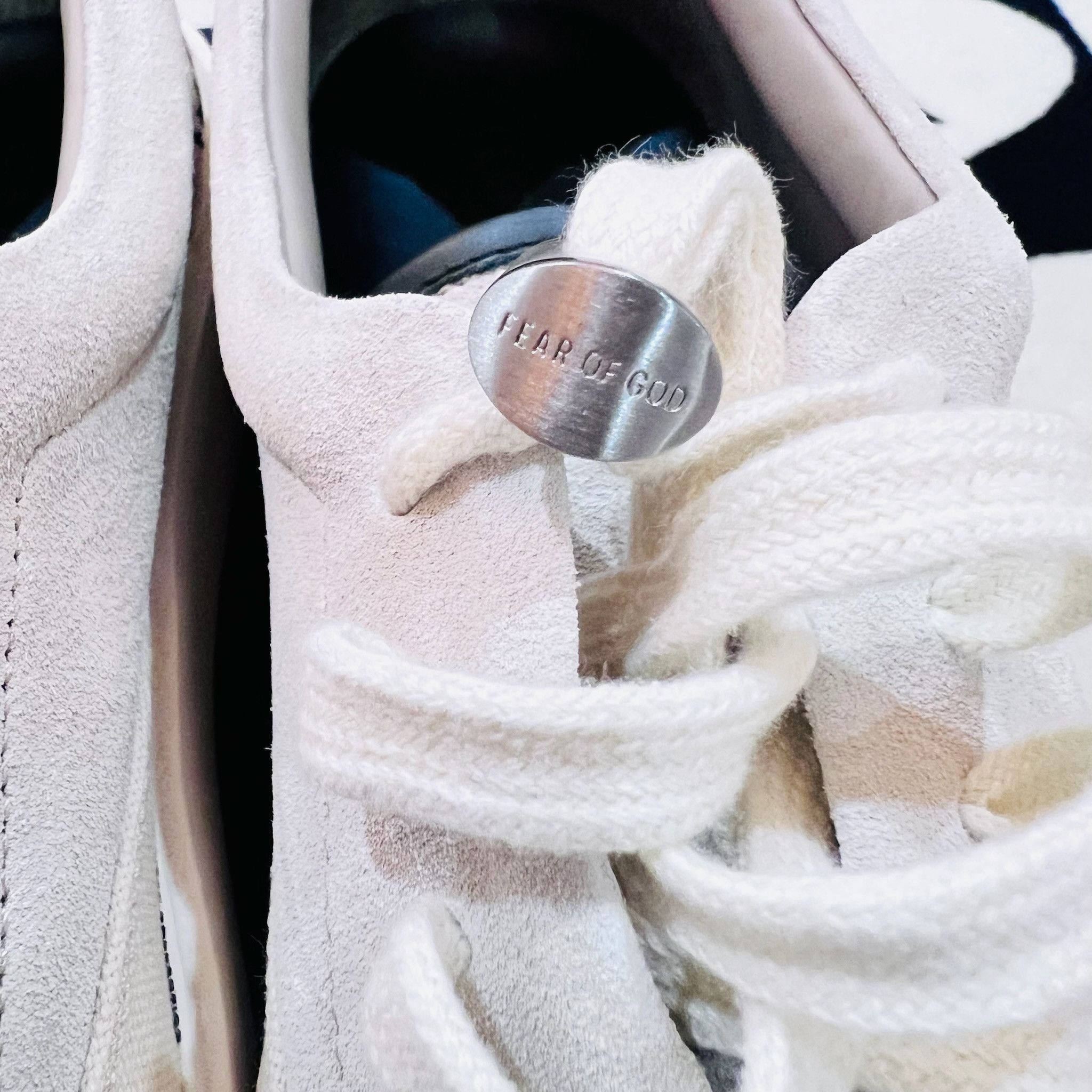 Fear of God Fear of God Grey 101 Allover Logo Print Low Top Sneakers Size US 8 / IT 38 - 3 Thumbnail