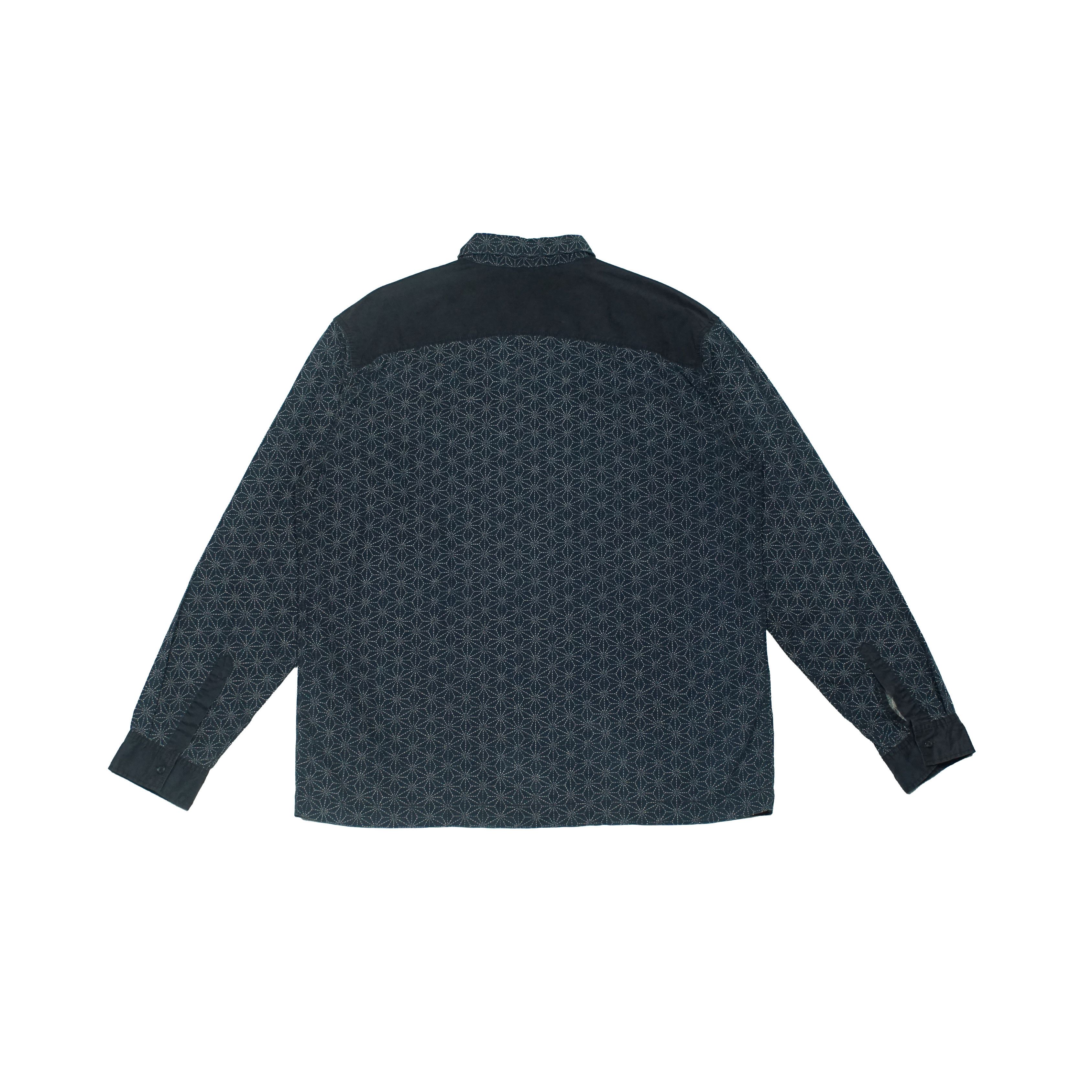 Japanese Brand *NoTariff Japanese Traditional Reverb Sashiko Pattern Shirt Size US XL / EU 56 / 4 - 3 Thumbnail