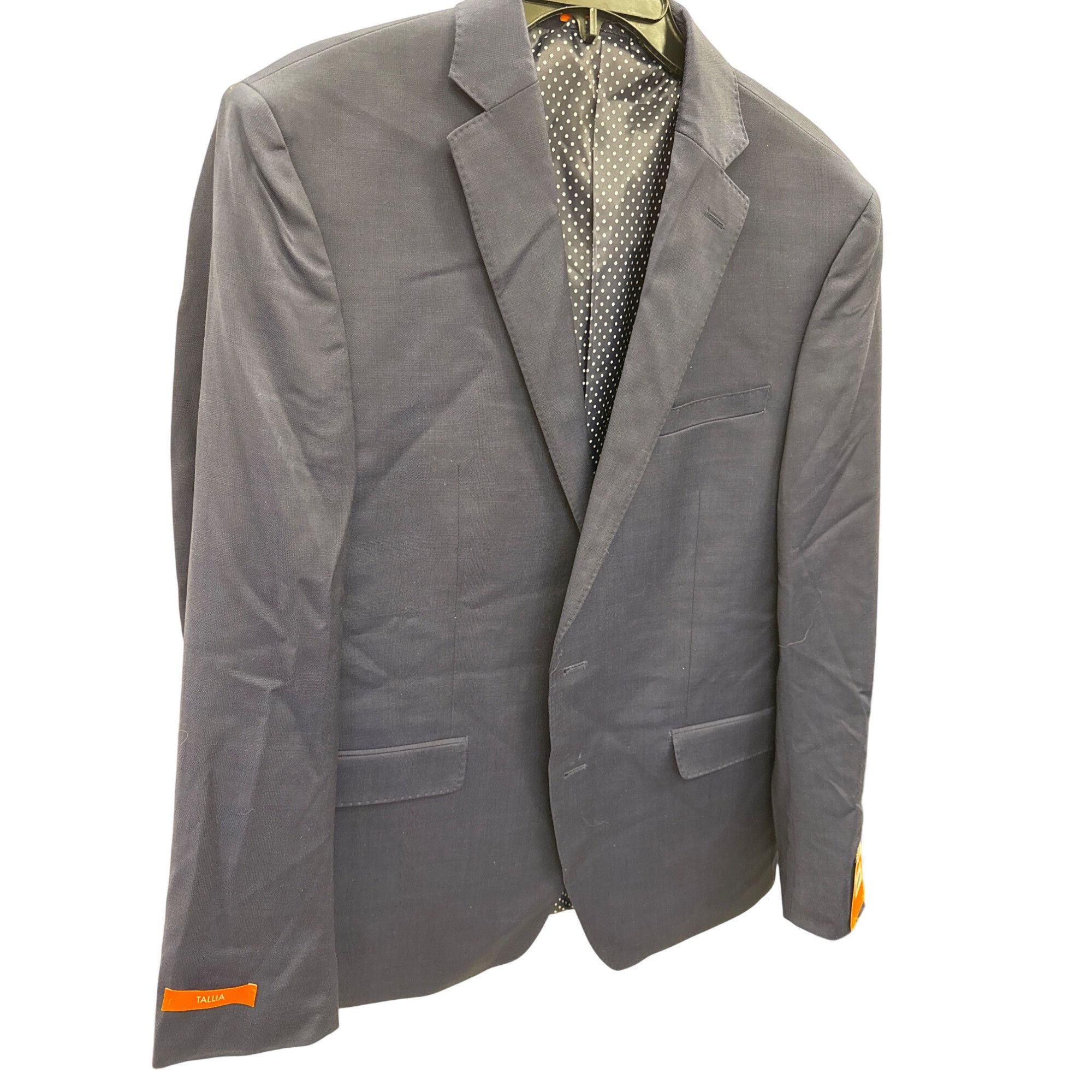 Tallia Tallia mens Navy Wool Navy blue 2-Button Blazer Jacket 42 Re Size 42R - 1 Thumbnail