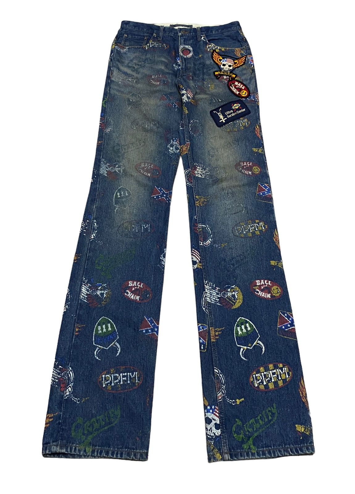 image of Archival Clothing x If Six Was Nine Design Vintage Ppfm Jeans 1990S in Denim (Size 33)