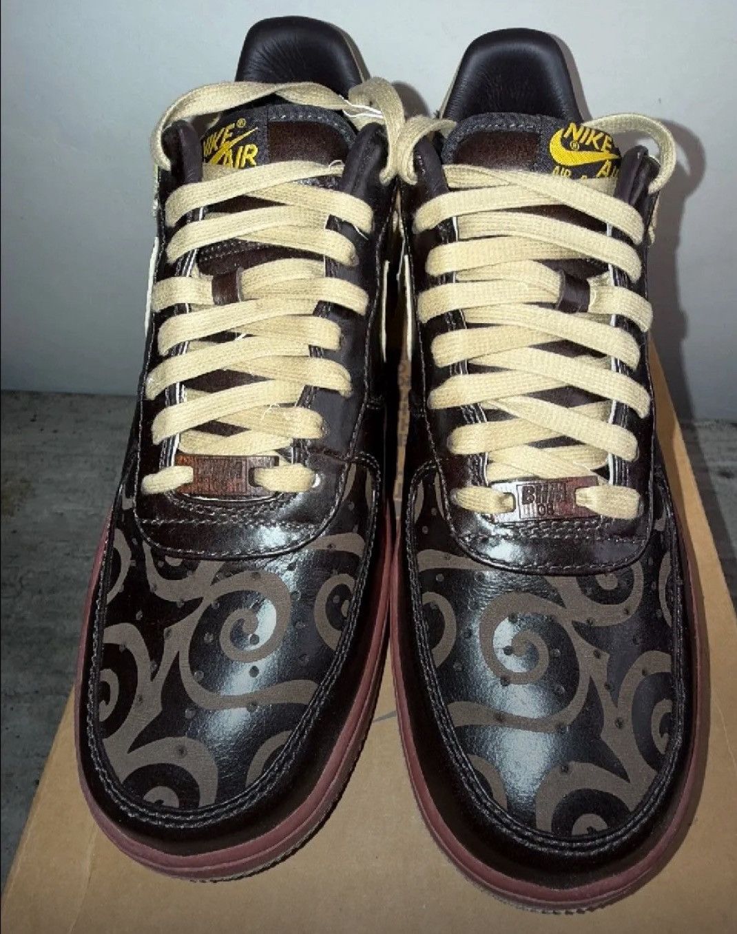 Nike 1/50 Promo Sample Special Box 2008 Nike Air Force 1 BHM Size US 10 / EU 43 - 4 Thumbnail