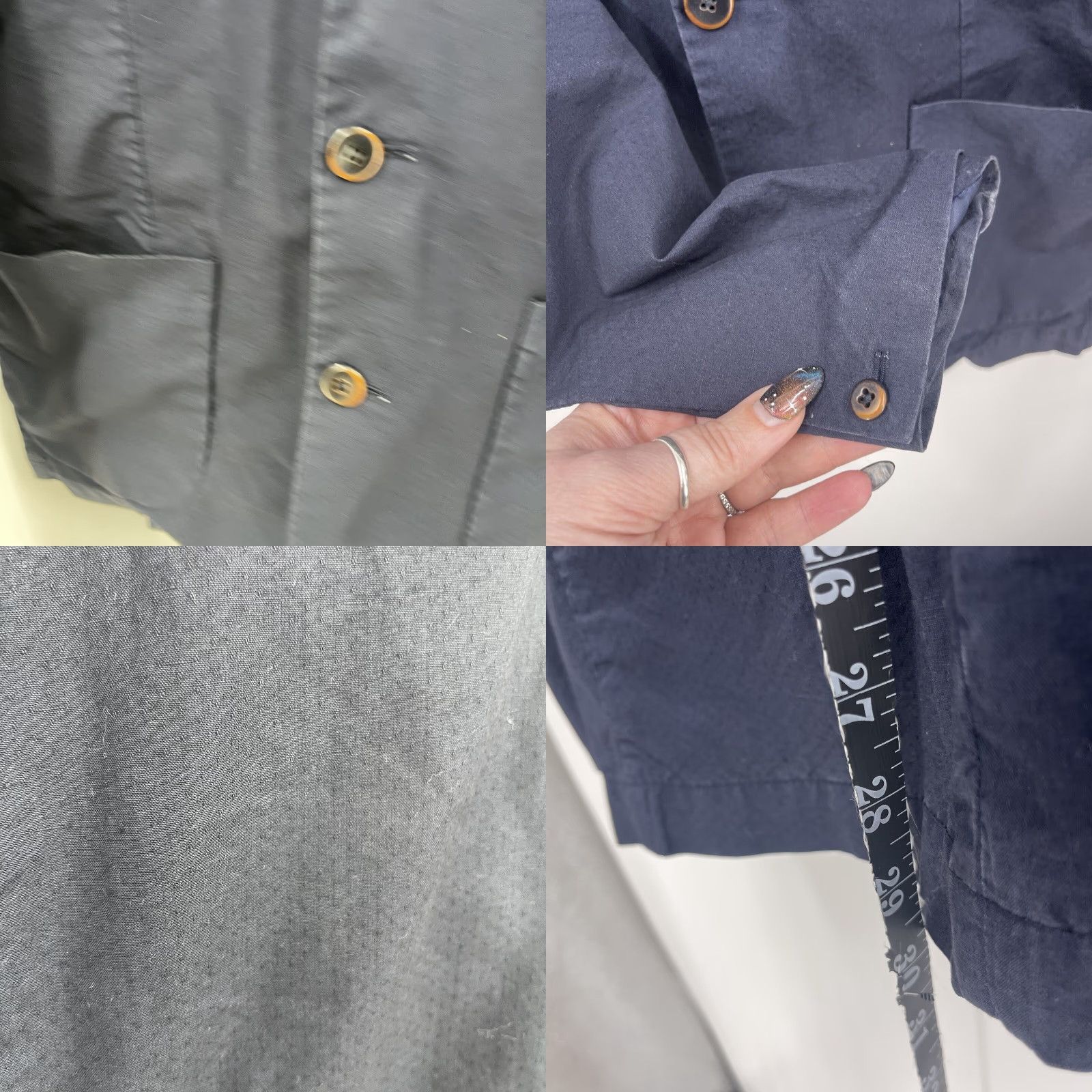 CLOSED Closed Blazer Men Small Blue Textured Regular Fit Casual Business Travel Size 36R - 8 Thumbnail