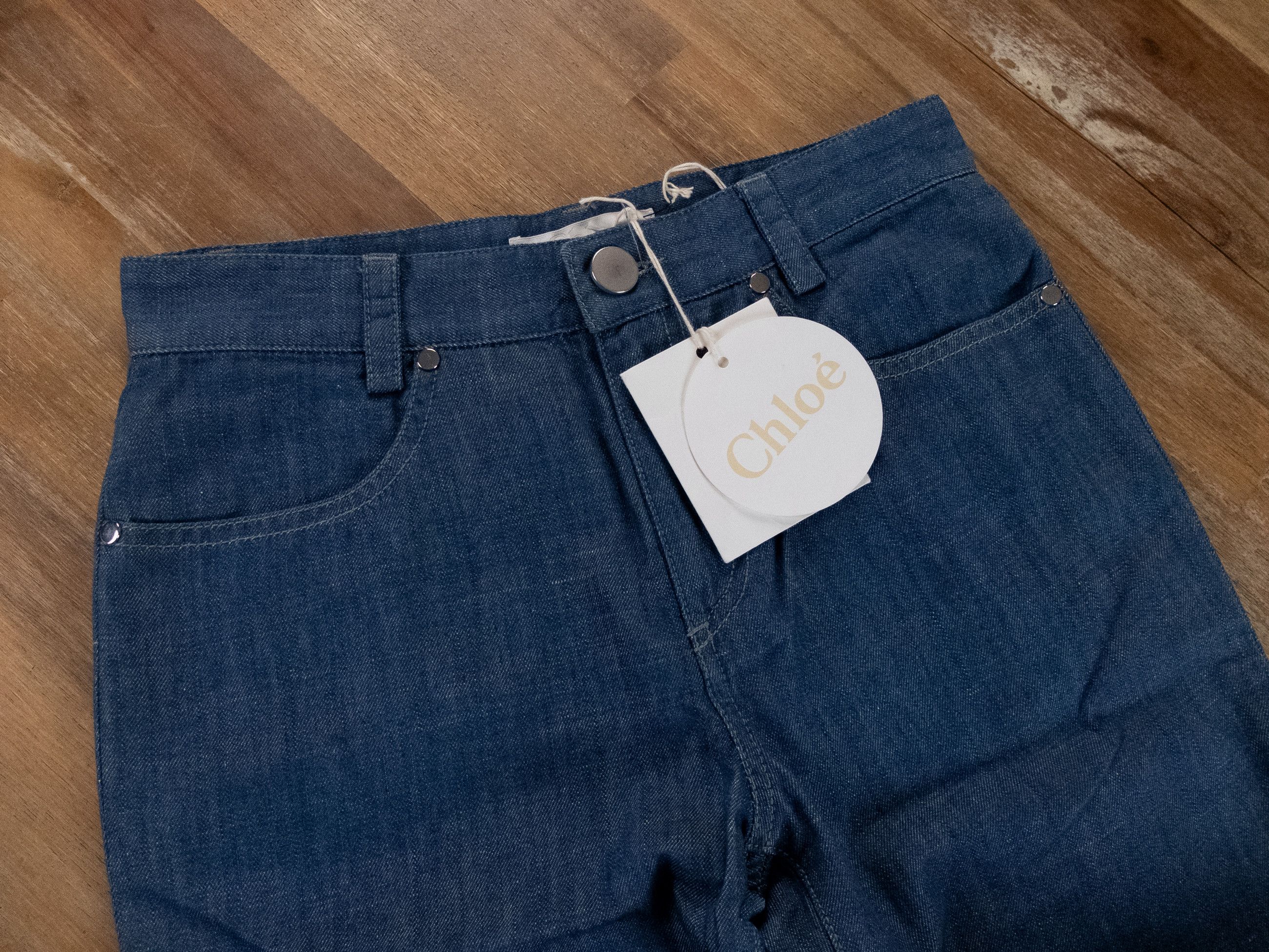 Chloe CHLOE Paris vintage straight leg blue jeans 28 inch waist Size 28" / US 6 / IT 42 - 2 Thumbnail