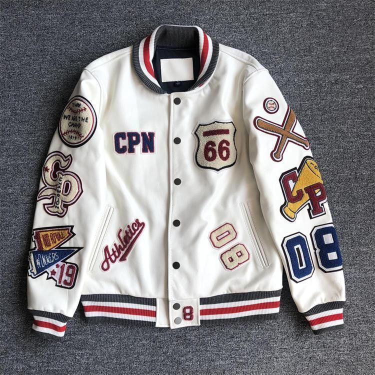 Japanese Brand × Vintage Men's loose PU leather baseball jacket Size US L / EU 52-54 / 3 - 1 Thumbnail