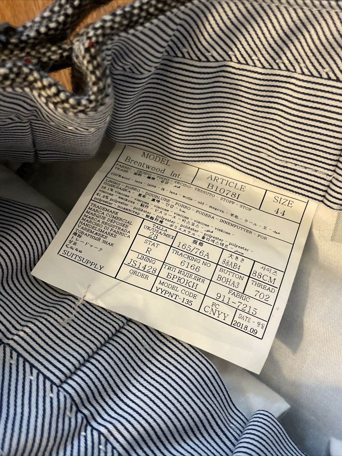 Suitsupply Suitsupply Brentwood Trousers Pants Size US 29 - 4 Thumbnail