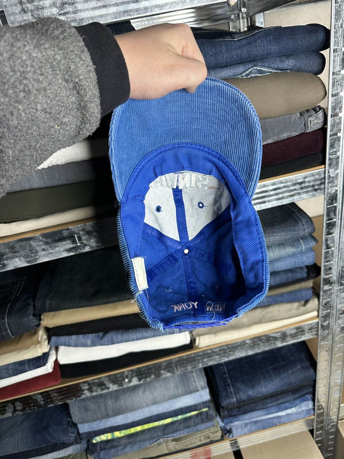 NFL Vintage New York Giants Corduroy Snapback Cap Hat 90s NFL Size ONE SIZE - 8 Thumbnail