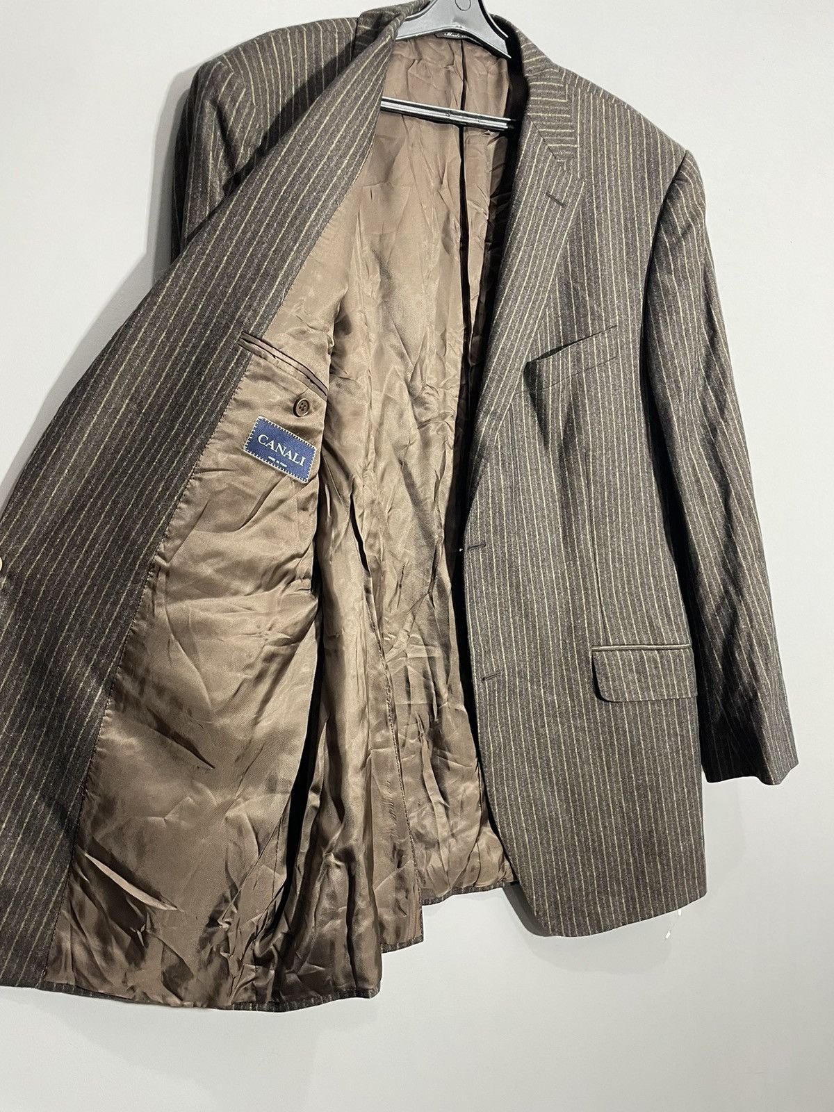 Canali Canali brown striped wool blazer size 56R Size 54R - 10 Thumbnail