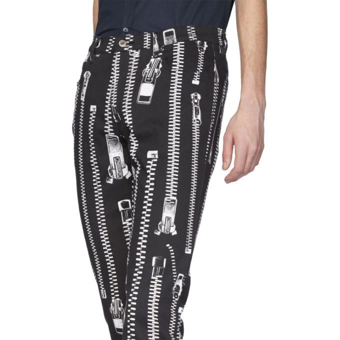 Moschino o1y0225 Jogger & Sweatpant in Black/White Size US 28 / EU 44 - 4 Thumbnail