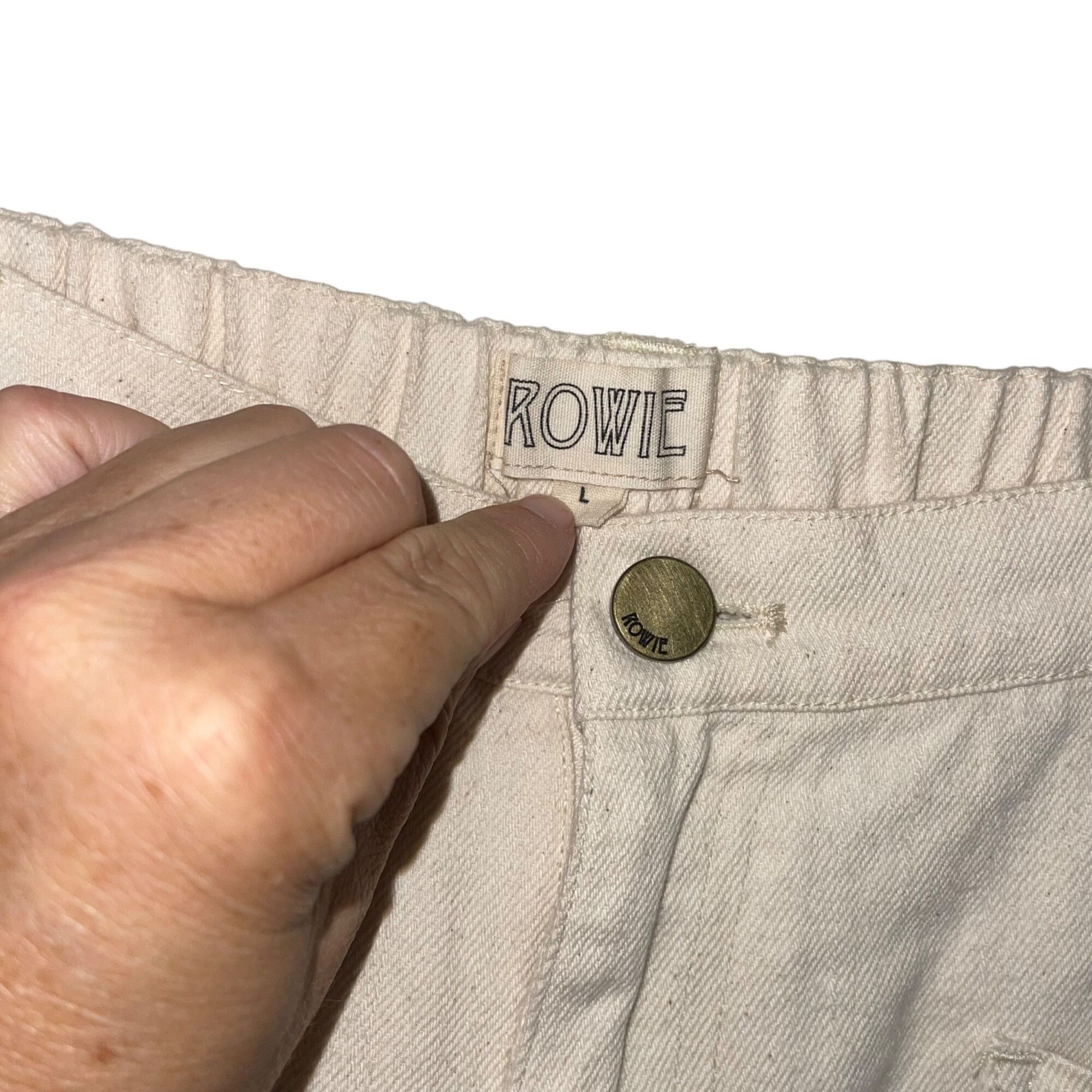 Other Rowie The Label Womens Jeans Size Large White Size 29" - 4 Thumbnail