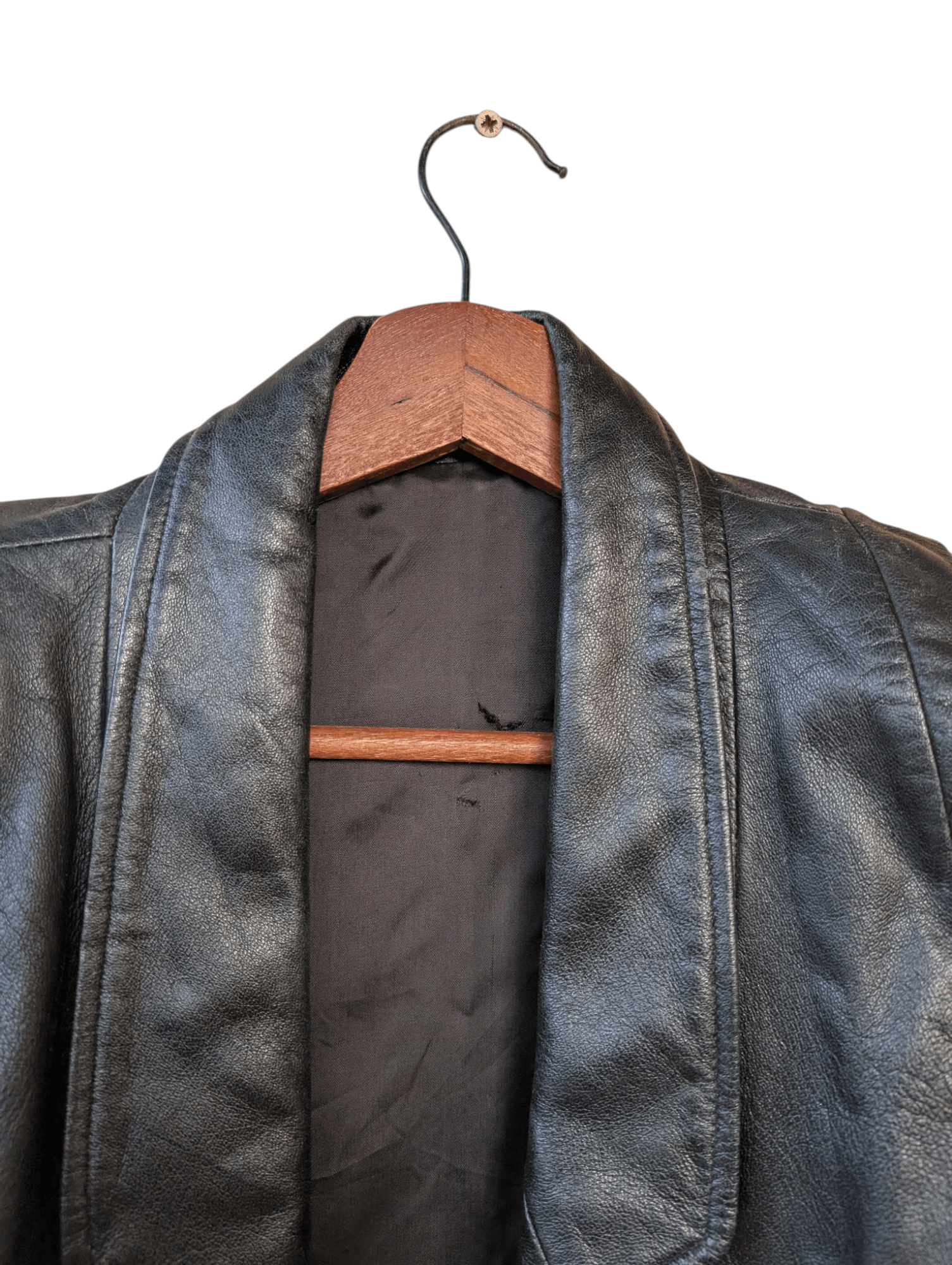 Japanese Brand Vintage Leather Long Jacket Size US XL / EU 56 / 4 - 13 Thumbnail