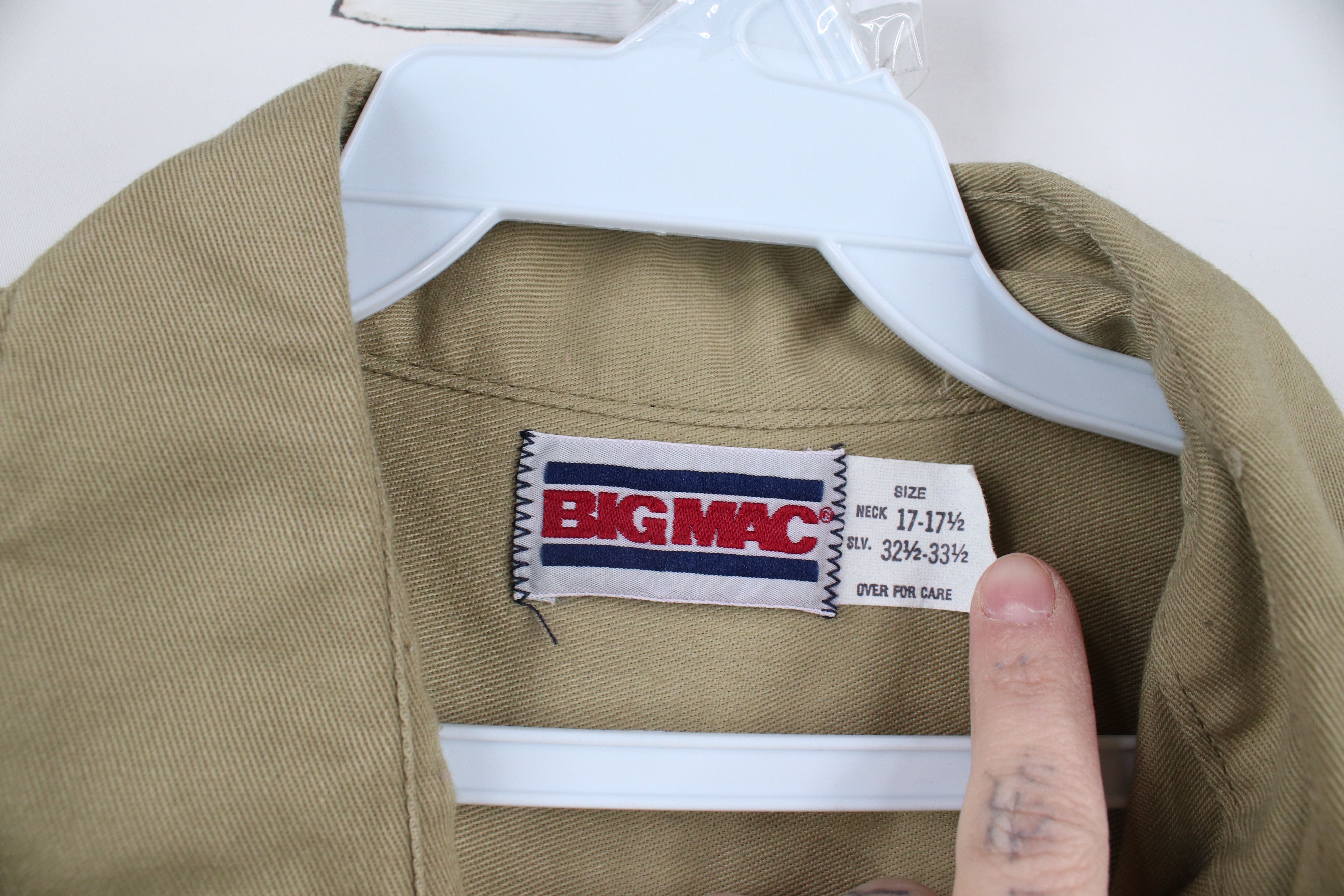 Vintage Vintage 70s Big Mac Workwear Mechanic Button Shirt Beige USA Size US M / EU 48-50 / 2 - 7 Thumbnail