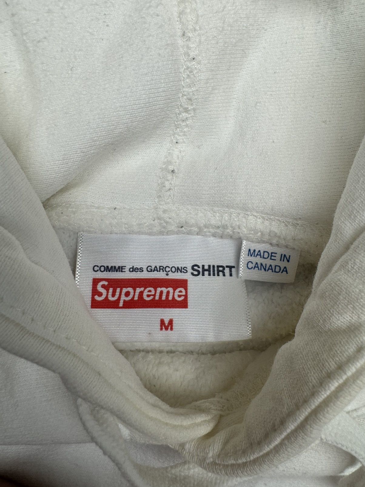 Comme des Garcons × Supreme Supreme x Comme des Garçons White Box Logo Hoodie Size US M / EU 48-50 / 2 - 7 Thumbnail