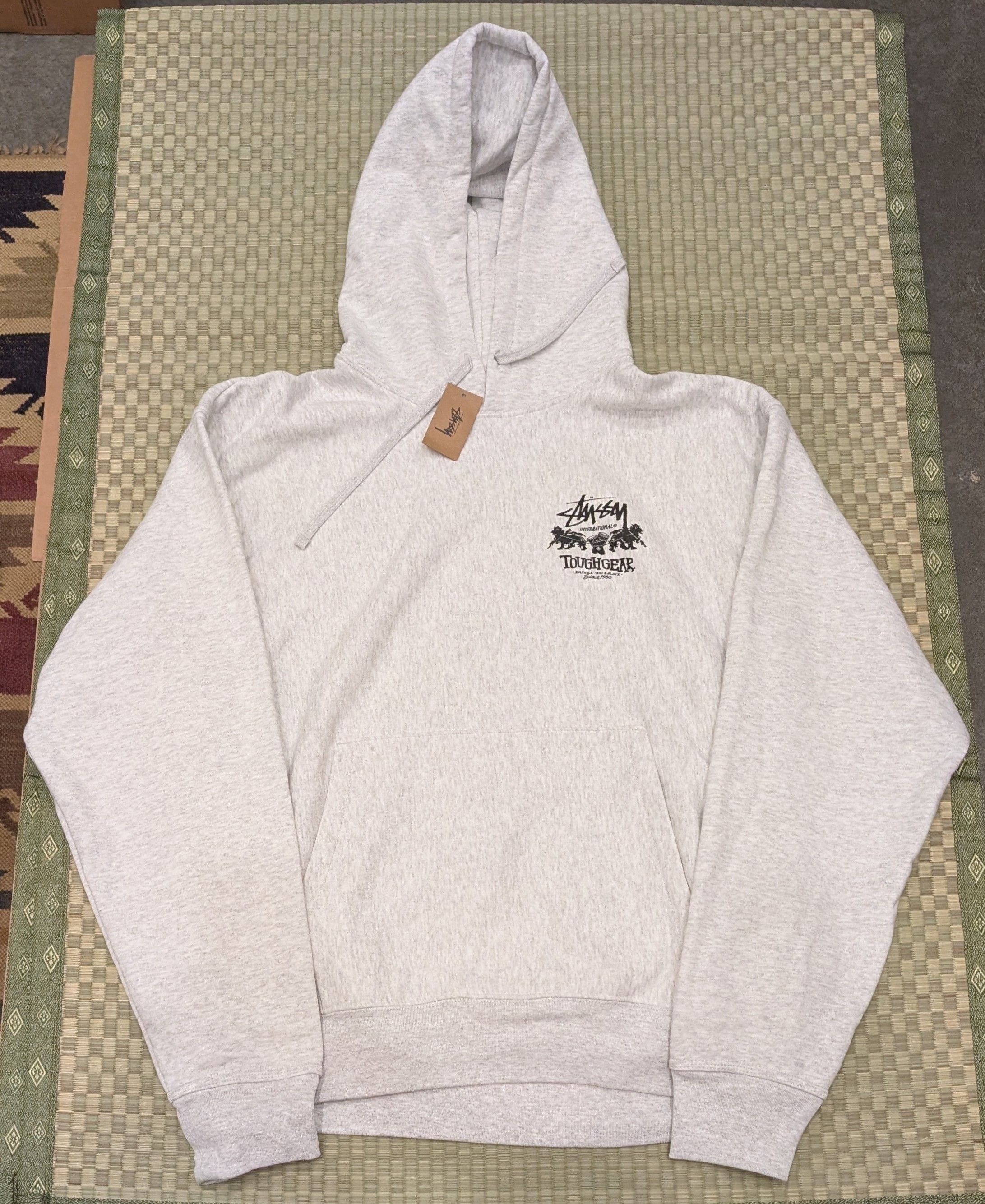 Stussy NWT Stussy Tough Gear International Hoodie Ash Heather Size US XL / EU 56 / 4 - 2 Thumbnail