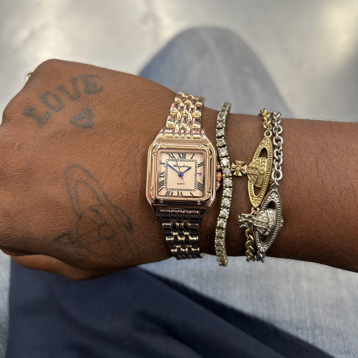 Vintage Vintage 90s retro luxury style quartz rose gold watch Size ONE SIZE - 2 Thumbnail