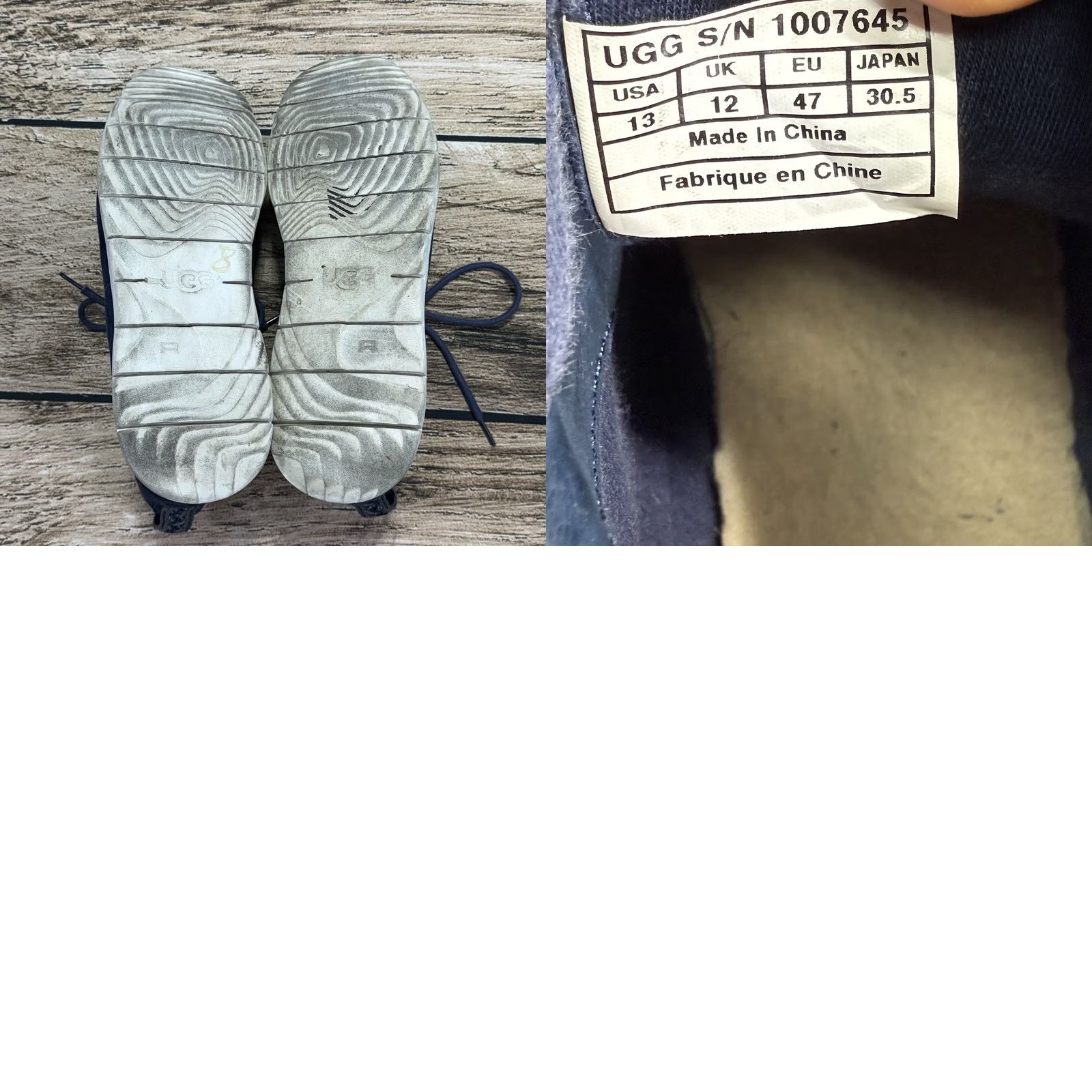 Ugg UGG Australia Freamon Chukka Boots Mens 13 Blue Suede Casual Shoes Suede Upper Wool Lining M Width Logo Arch Support Lightweight Vintage No Size US 13 / EU 46 - 8 Thumbnail