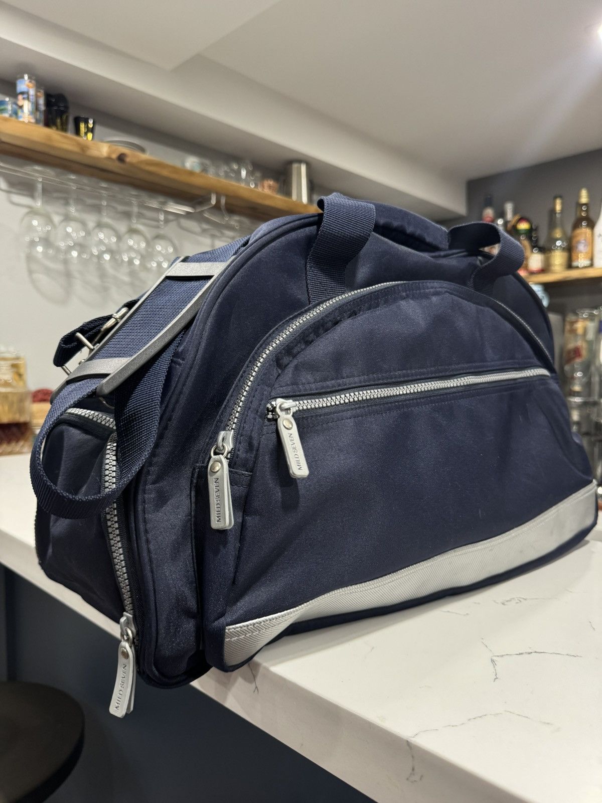Formula 1 Vintage 90s Mild Seven Racing Promo Navy Duffle Bag F1 Size ONE SIZE - 1 Thumbnail