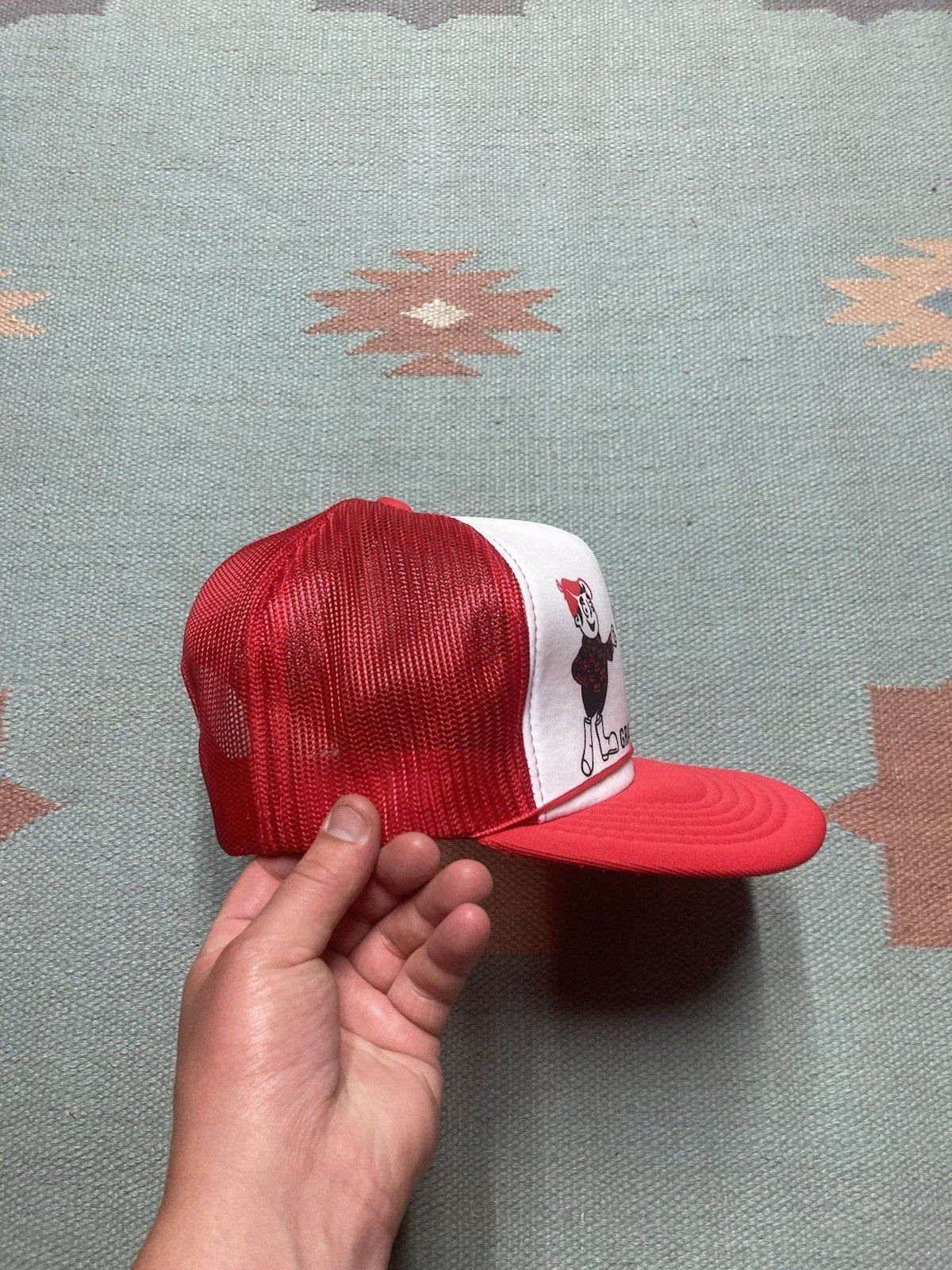 Vintage Vtg trucker hat Big L Lumberland grand ledge Michigan wood Size ONE SIZE - 7 Thumbnail