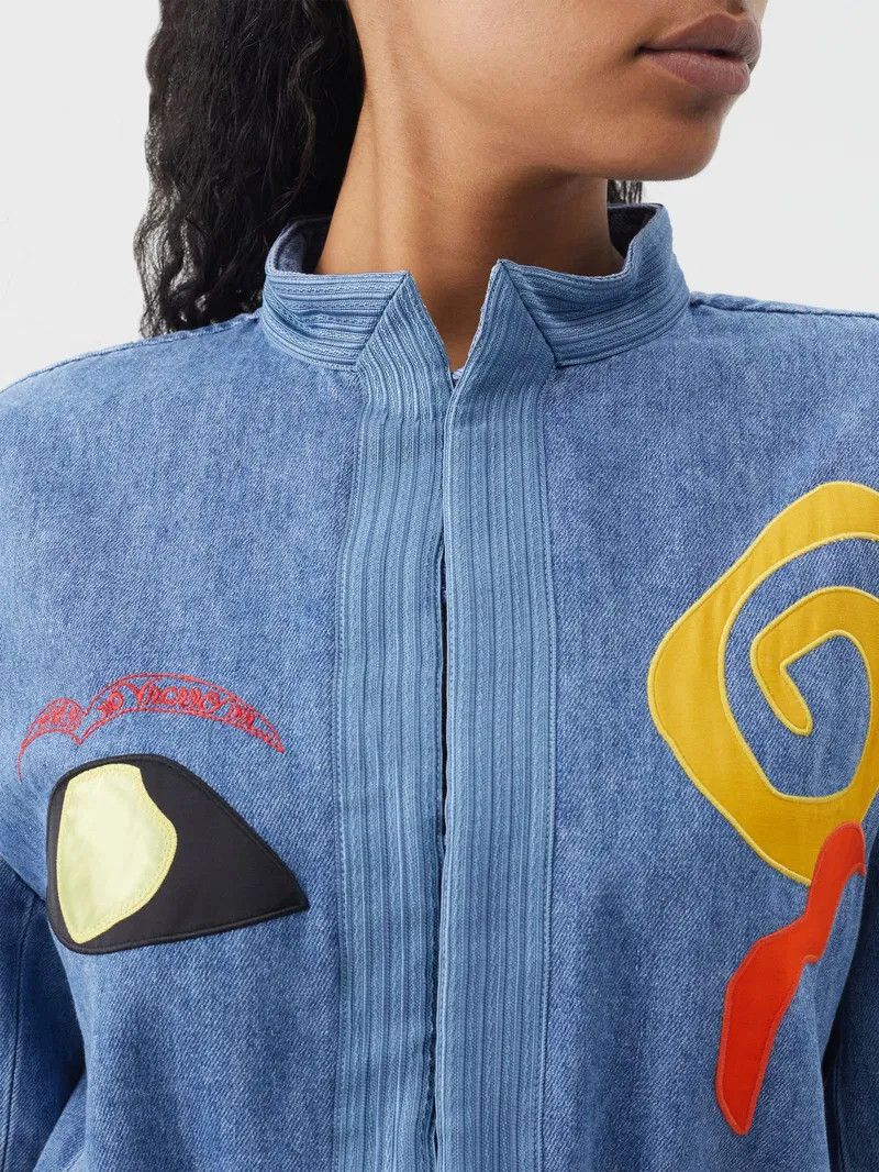 Marni o1y1125 Denim Overall in Blue Size 25" / US 0 / IT 36 - 2 Thumbnail