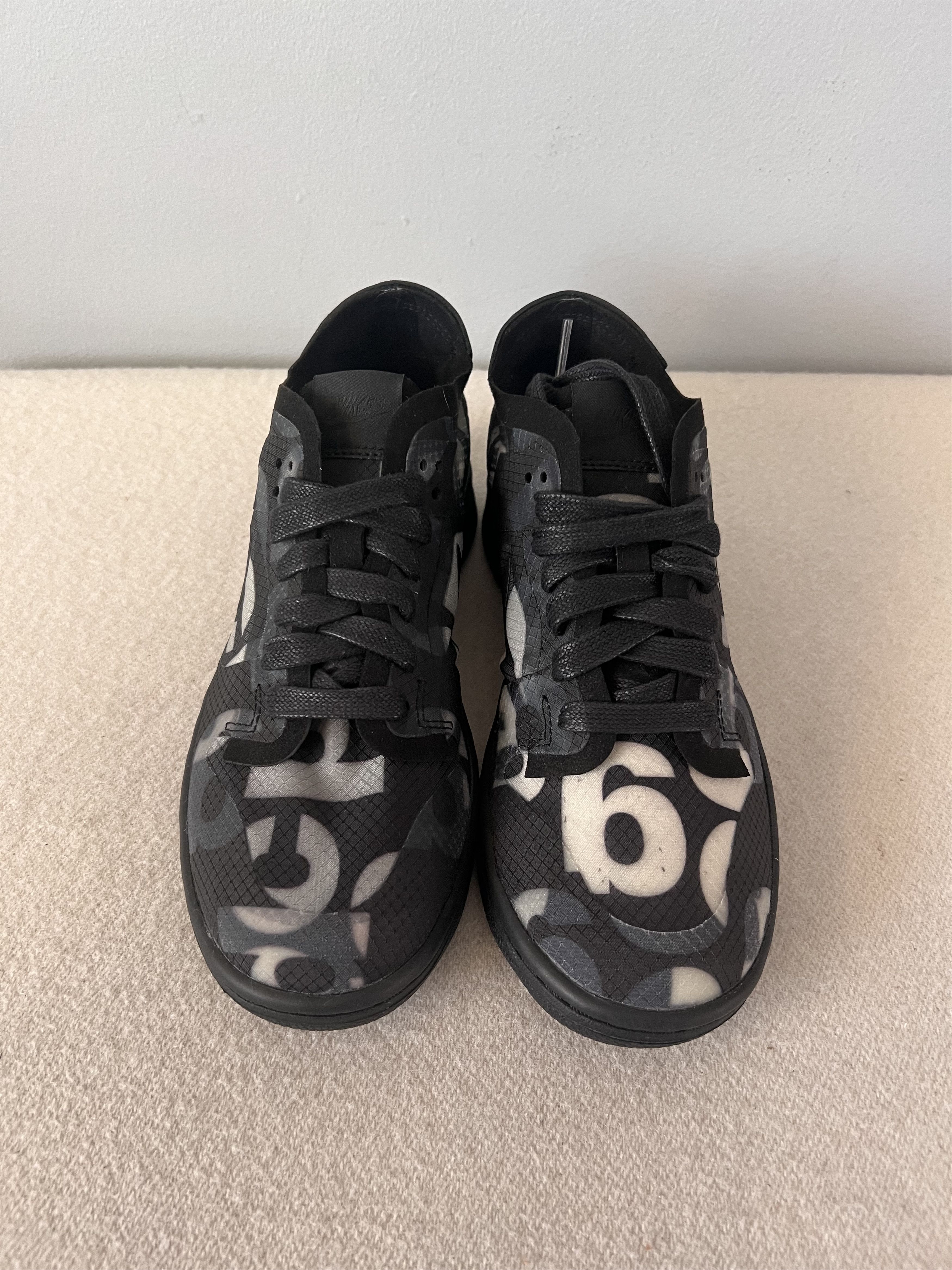 Comme des Garcons × Nike Comme des Garcons Nike Dunk Low in Black Print Size US 6 / EU 39 - 4 Thumbnail