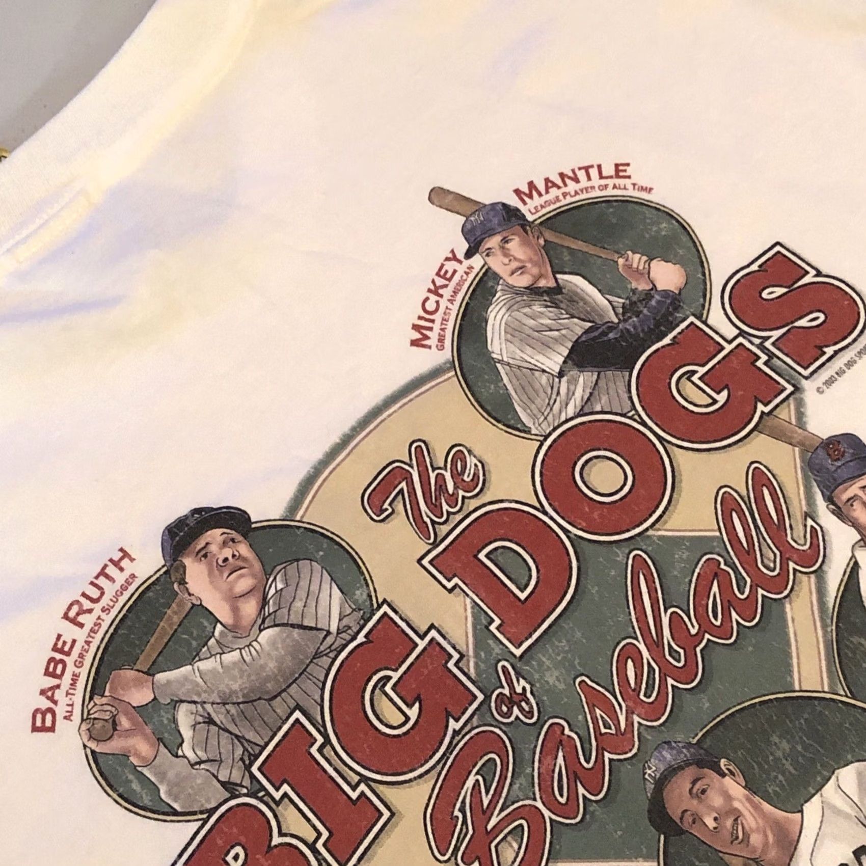 Big Dogs VINTAGE Big Dogs Baseball T-Shirt Adult XL Mantle Ruth Mays Size US XL / EU 56 / 4 - 3 Thumbnail