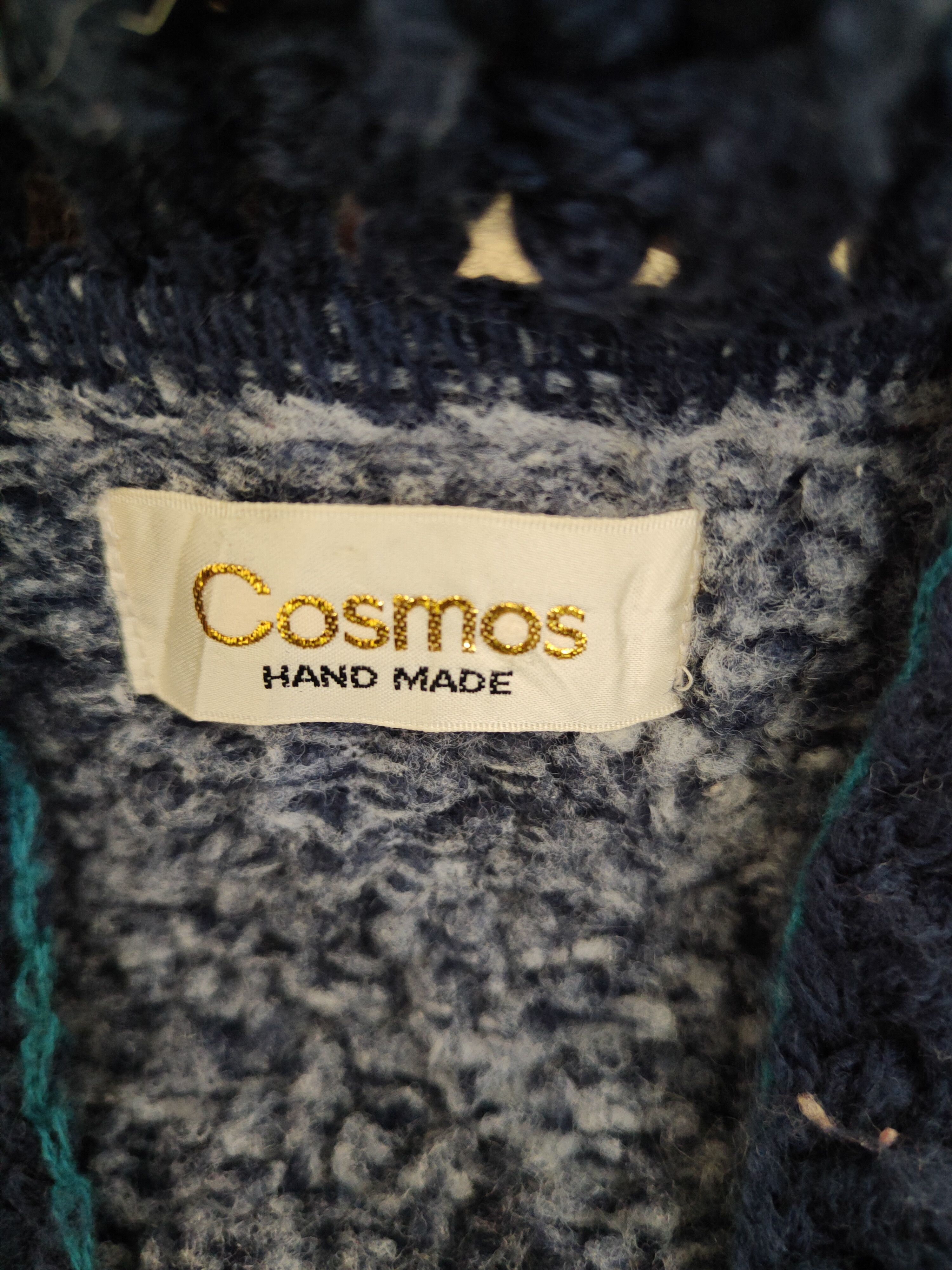 Vintage Vintage Cosmos Dark Blue Knitwear Vests Size US L / EU 52-54 / 3 - 12 Thumbnail