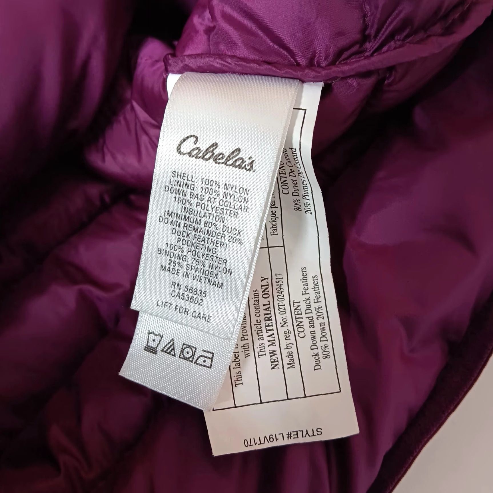 Vintage VINTAGE Cabela's Women Puffer Vest Vest Maroon Full Zip M Cowork Travel Workwear Casual Fall Winter 90s Mens? Size M / US 6-8 / IT 42-44 - 6 Thumbnail