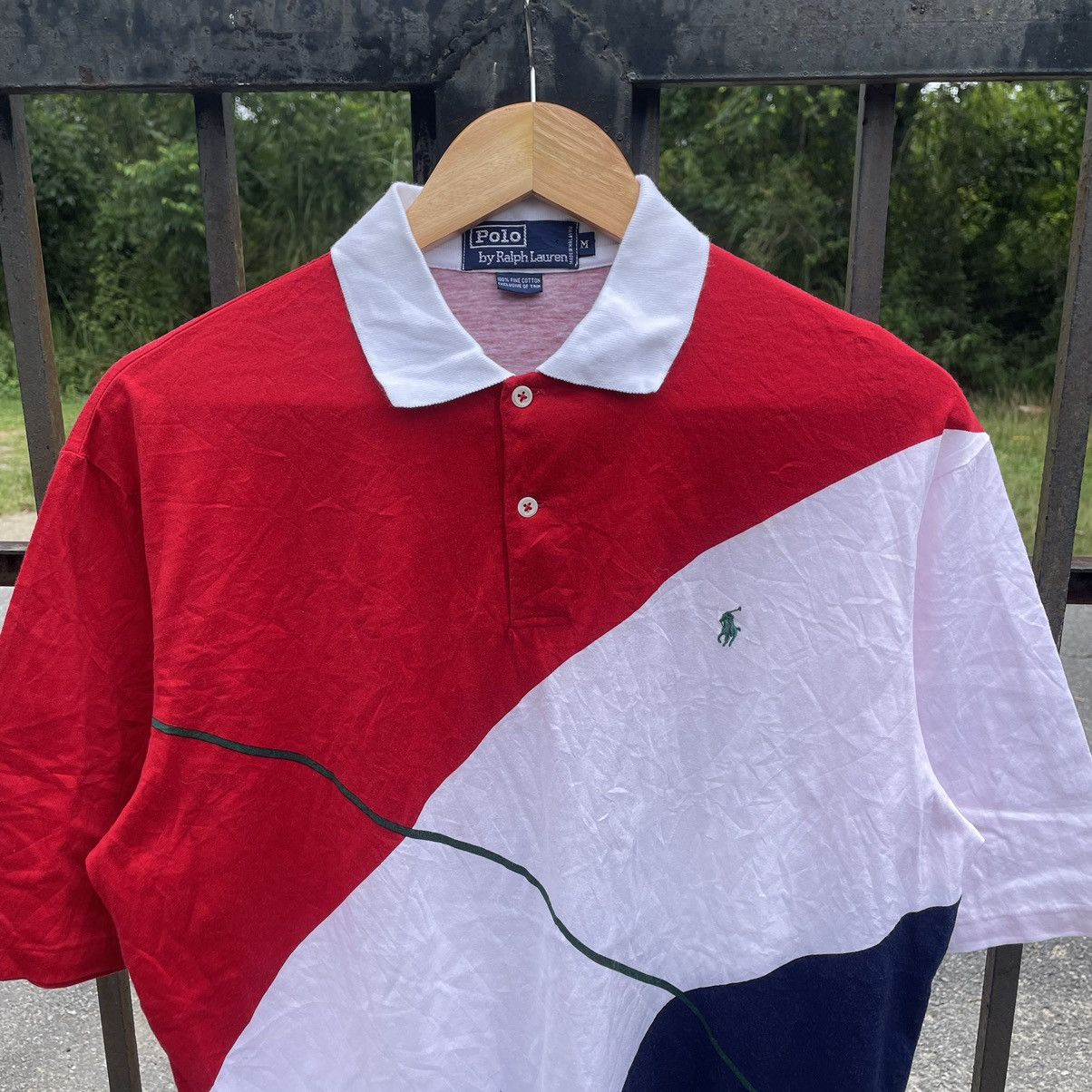 Polo Ralph Lauren × Ralph Lauren × Vintage 🔥🔥Vintage Polo Ralph Lauren Tricolour Polos Shirts Size US L / EU 52-54 / 3 - 3 Thumbnail