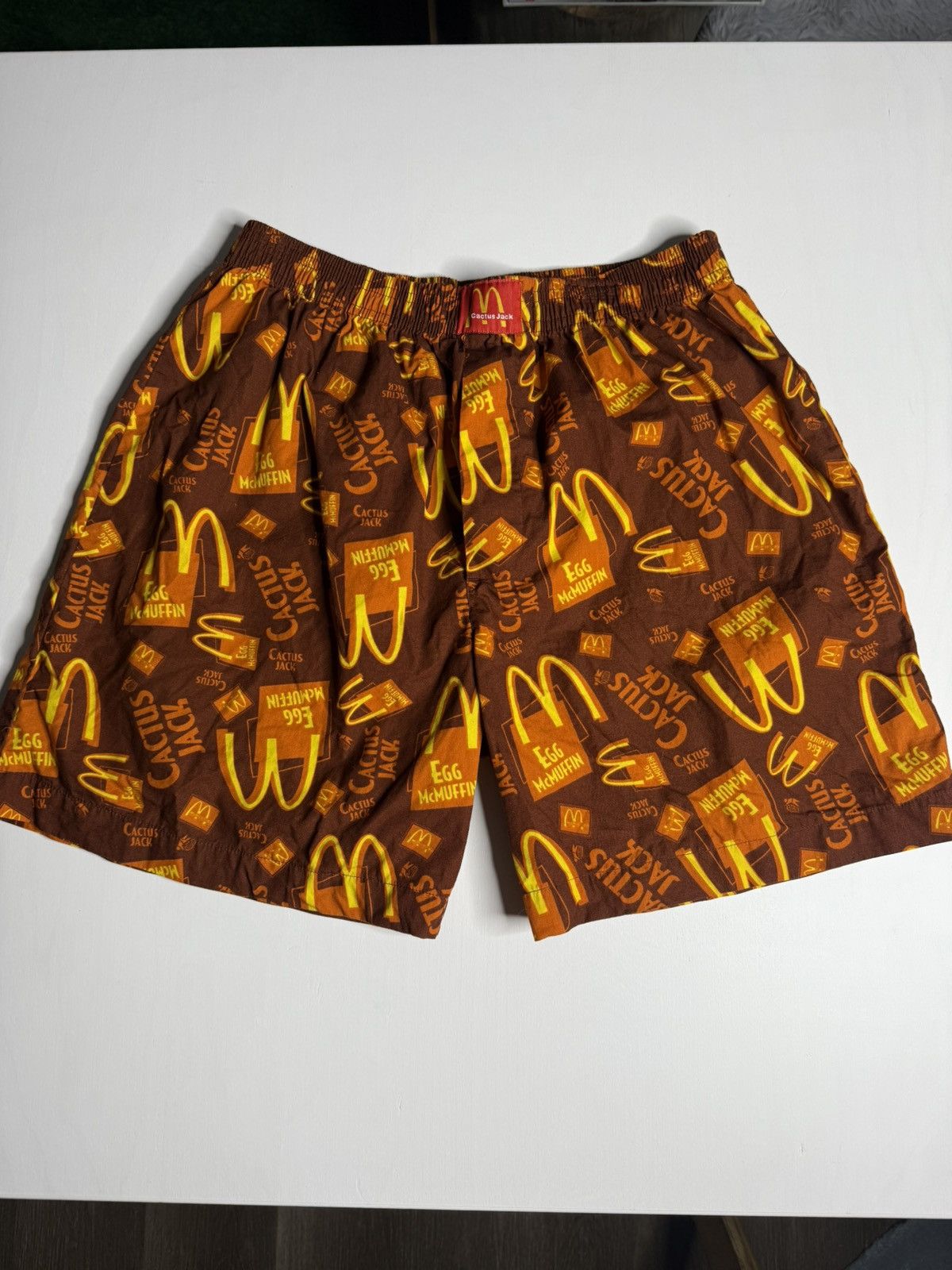 Travis Scott Travis Scott x McDonalds Boxer Shorts Brown [M] PREOWNED Size US 32 / EU 48 - 2 Thumbnail