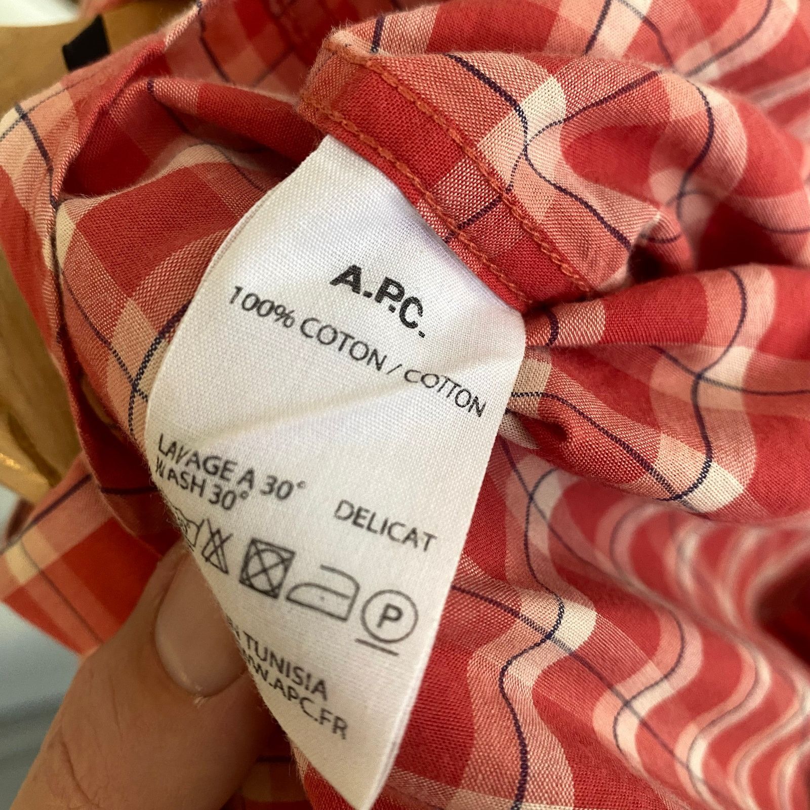 A.P.C. A.P.C. Plaid Button Up 100% Cotton Shirt Size US S / EU 44-46 / 1 - 9 Thumbnail