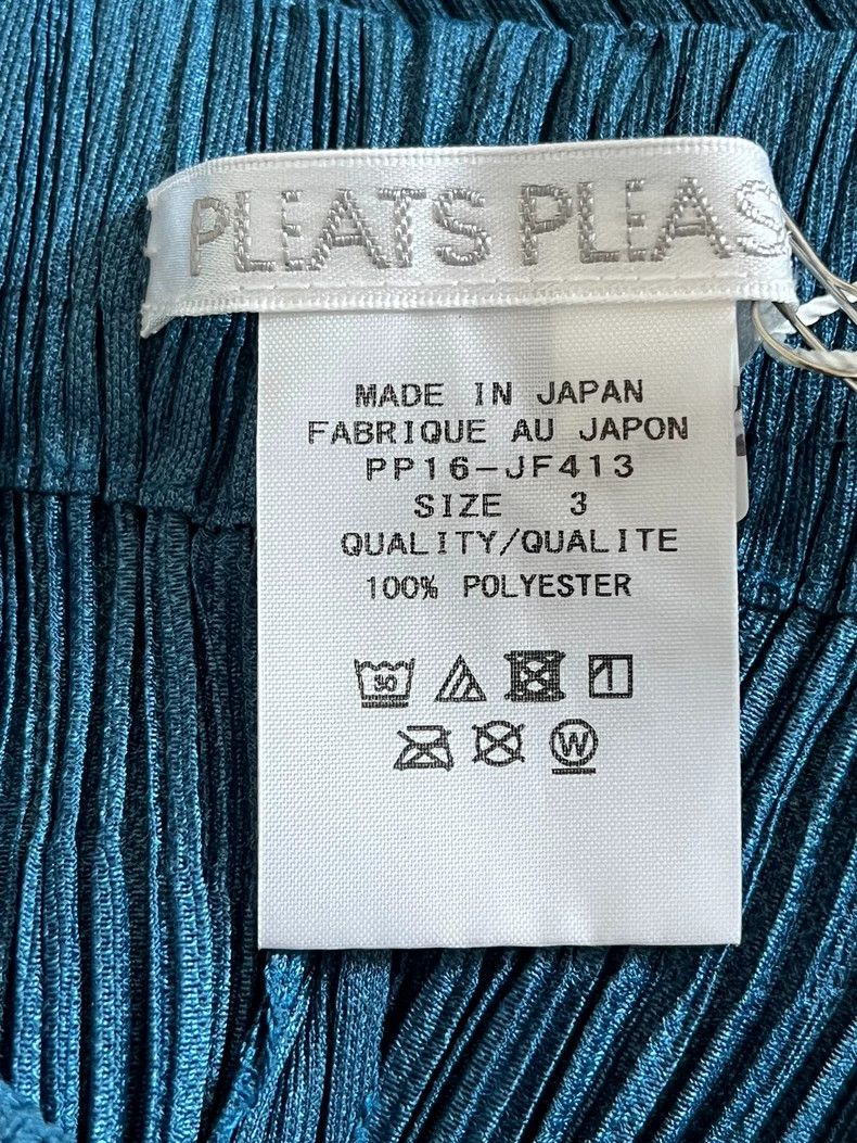 Issey Miyake issey miyake size:3 Cyan pleated pants Size 42" / US 20 - 3 Thumbnail