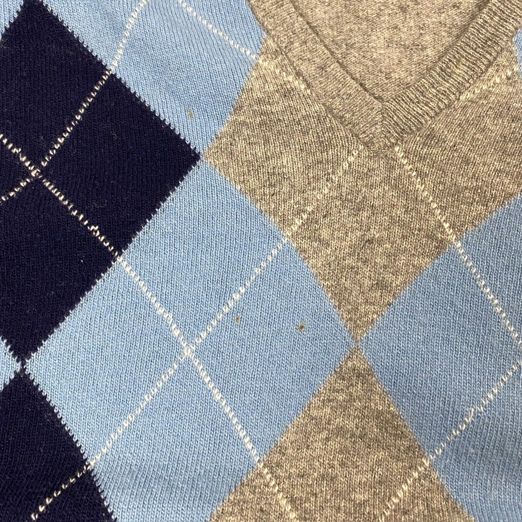 Vintage Vintage Scotch Men’s Gray Argyle Wool Pullover Sweater Large Fall Winter Golf Ireland Size US L / EU 52-54 / 3 - 3 Thumbnail