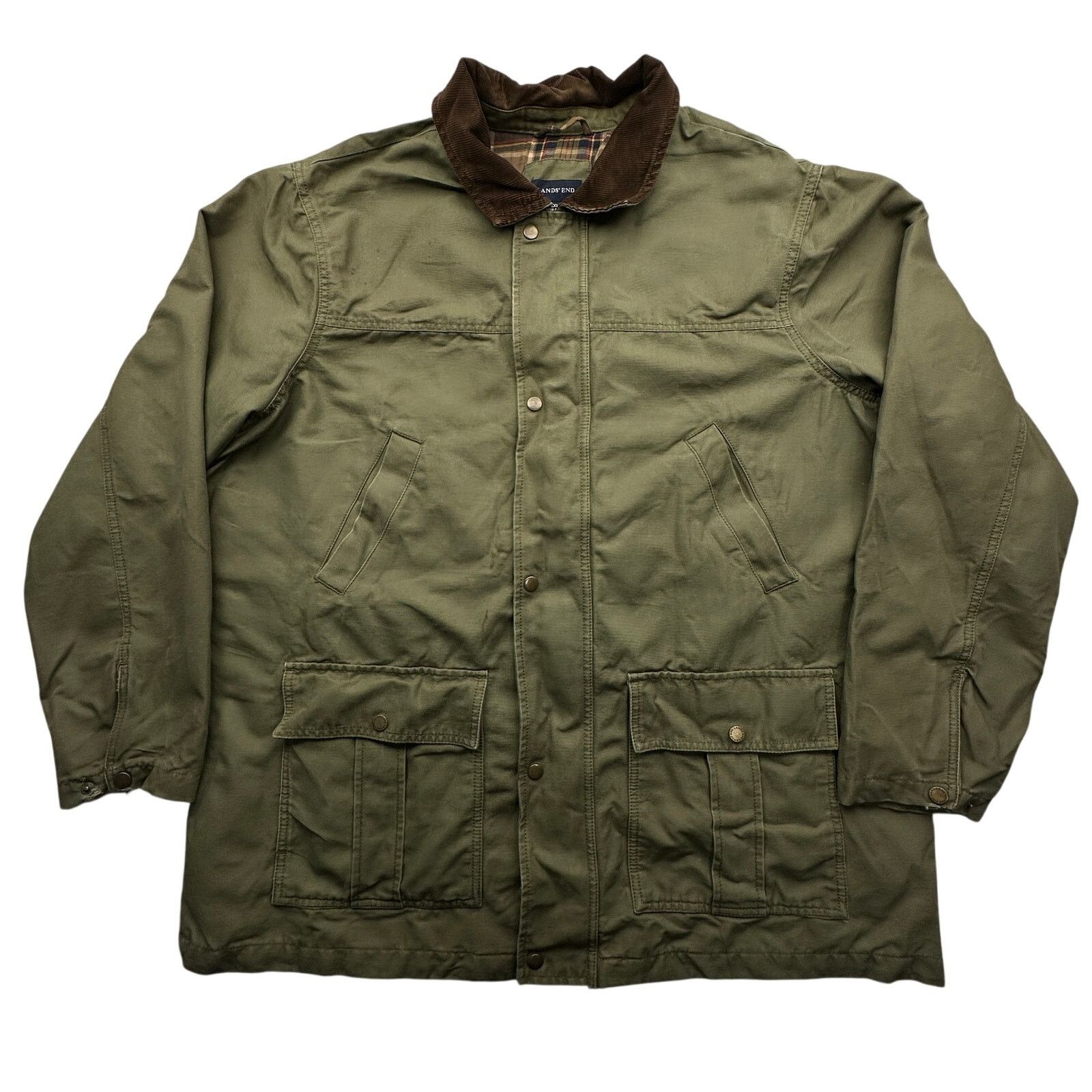 Lands' End Lands End Duck Canvas Lined Chore Work Coat Jacket Mens XXL Size US XXL / EU 58 / 5 - 1 Thumbnail