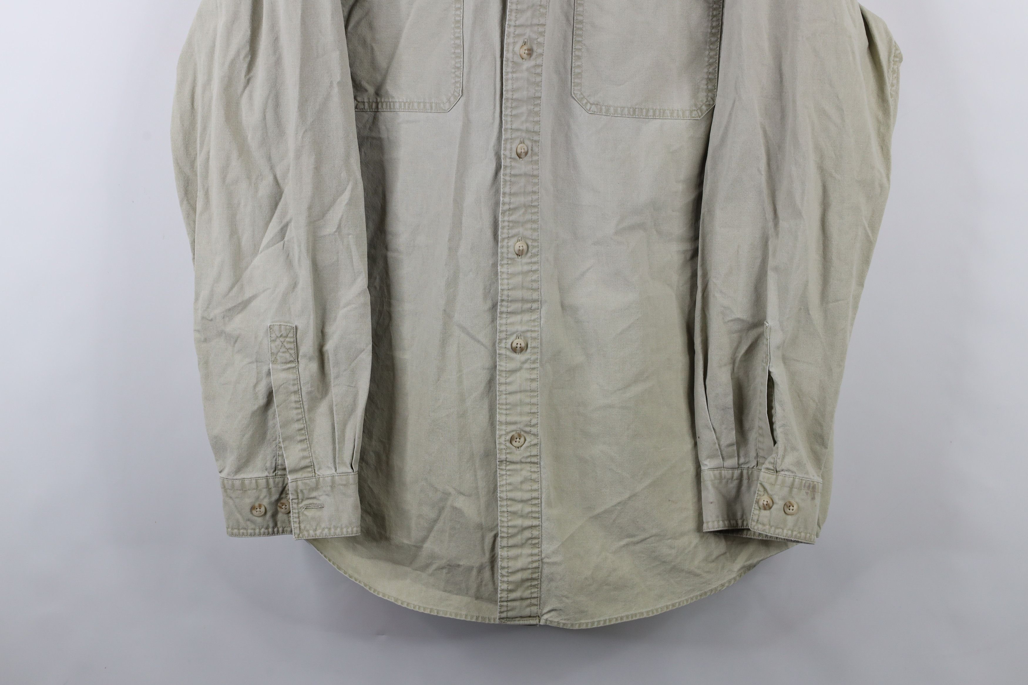 L.L. Bean × Vintage Vintage LL Bean Safari Bush Collared Button Shirt Beige Size US XL / EU 56 / 4 - 3 Thumbnail