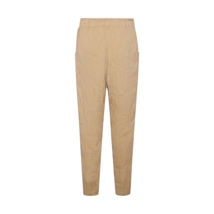 Saint Laurent Paris o1bcso1str1024 Pantalon Baggy Jacquard in Beige Size US 34 / EU 50 - 2 Thumbnail