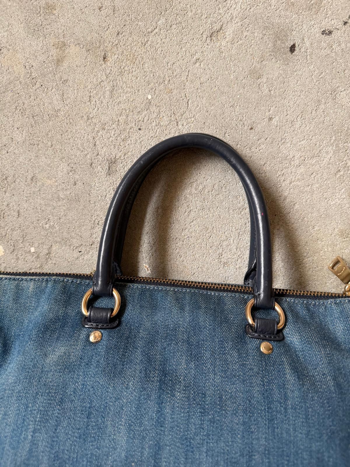 Coach Coach Emma Denim Shoulder Bag Blue/Navy Size ONE SIZE - 8 Thumbnail