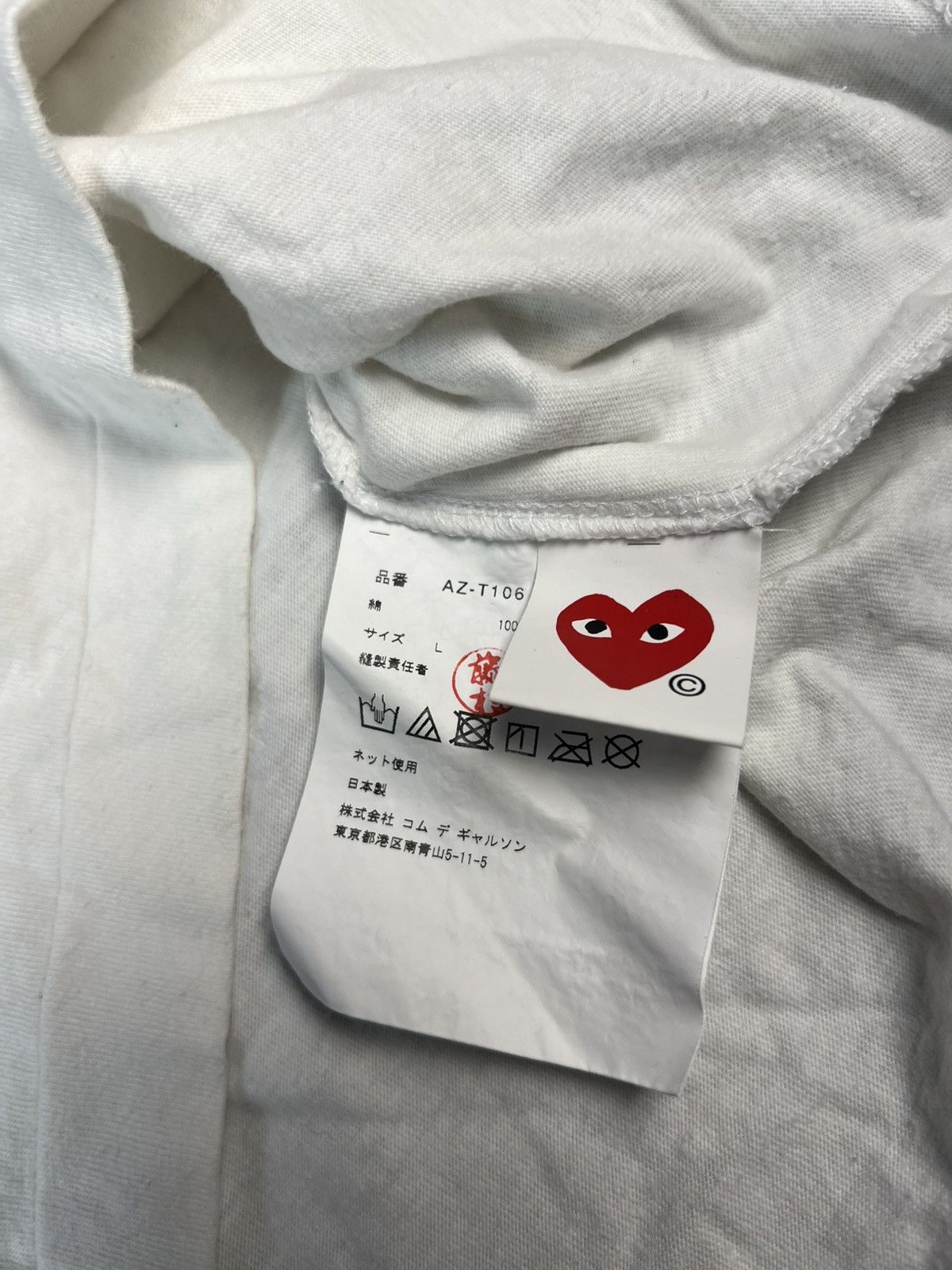 Comme des Garcons Comme des Garçons PLAY Heart T-Shirt (Blue/Red) – Size L Size US L / EU 52-54 / 3 - 4 Thumbnail