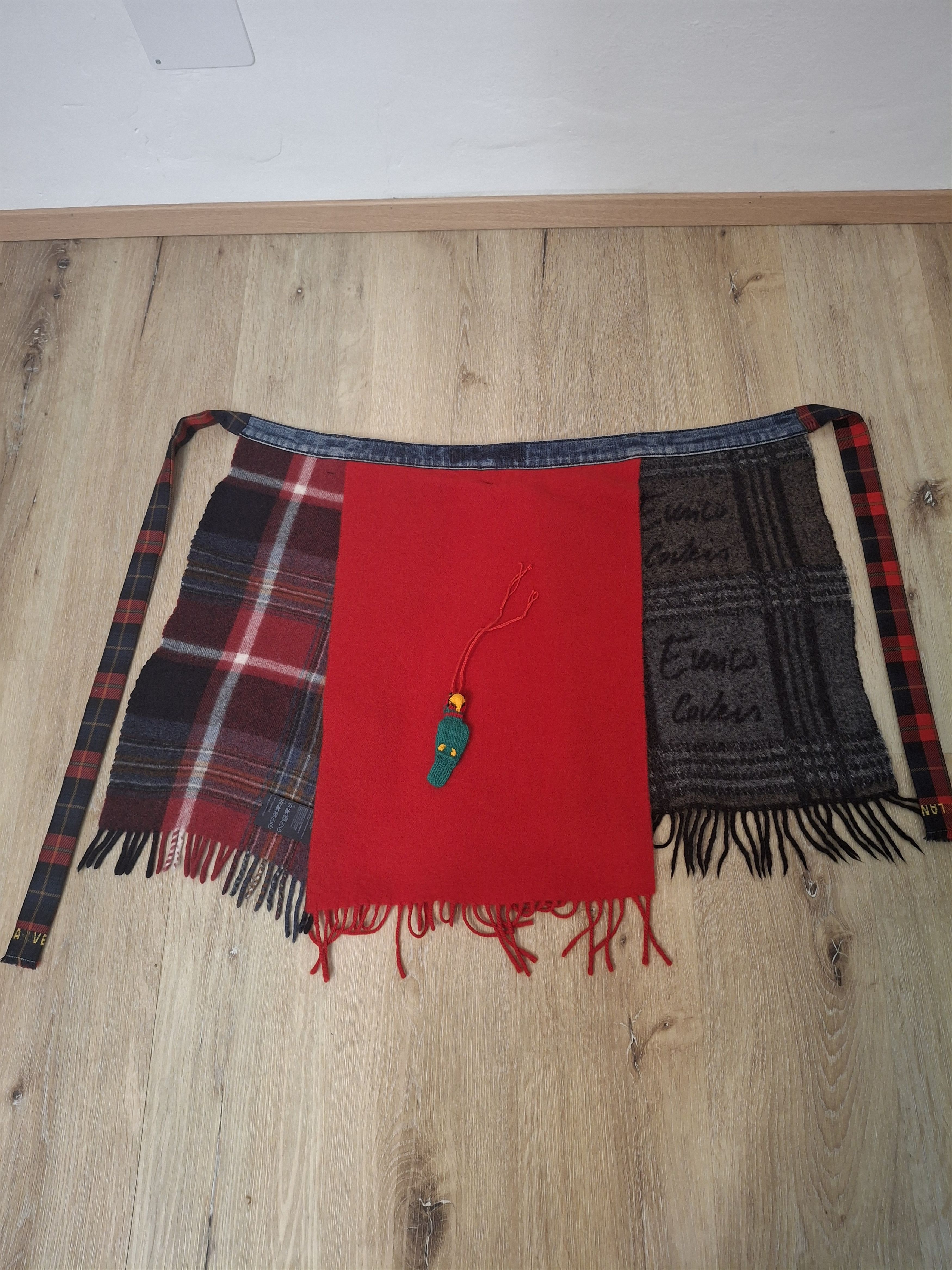 Handmade Reworked Wool Wrap Skirt Size 31" - 15 Thumbnail