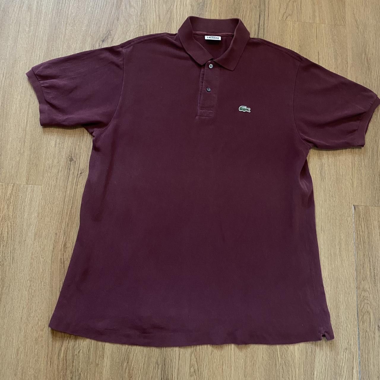 Lacoste Burgundy Lacoste polo shirt polo Size US L / EU 52-54 / 3 - 1 Thumbnail