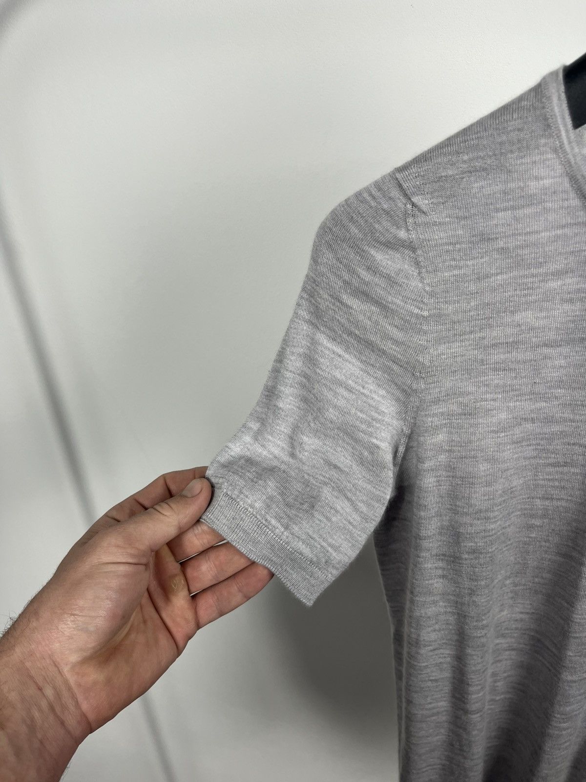 Other Falconeri cashmere blend grey short sleeve knit top Italy Size XS / US 0-2 / IT 36-38 - 5 Thumbnail
