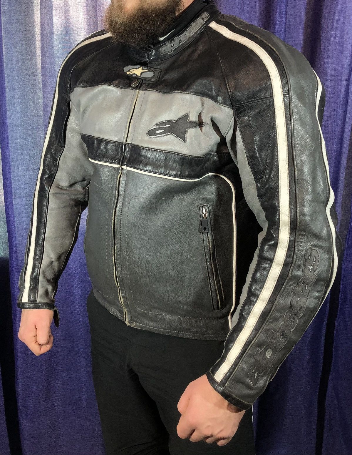 MAISON MARGIELA Jacket 1999 Sun Faded Biker Moto