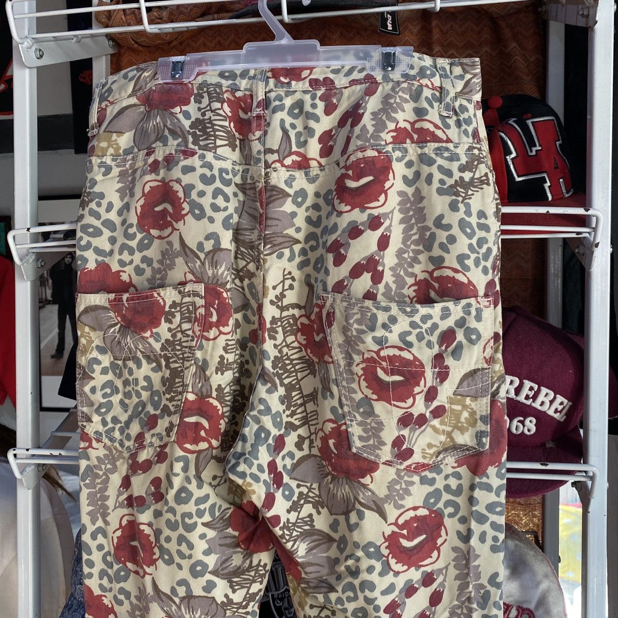 Issey Miyake Mercibeaucoup Paige Denim Floral Skyline Ankle Peg Jeans Size 32" / US 10 / IT 46 - 8 Thumbnail
