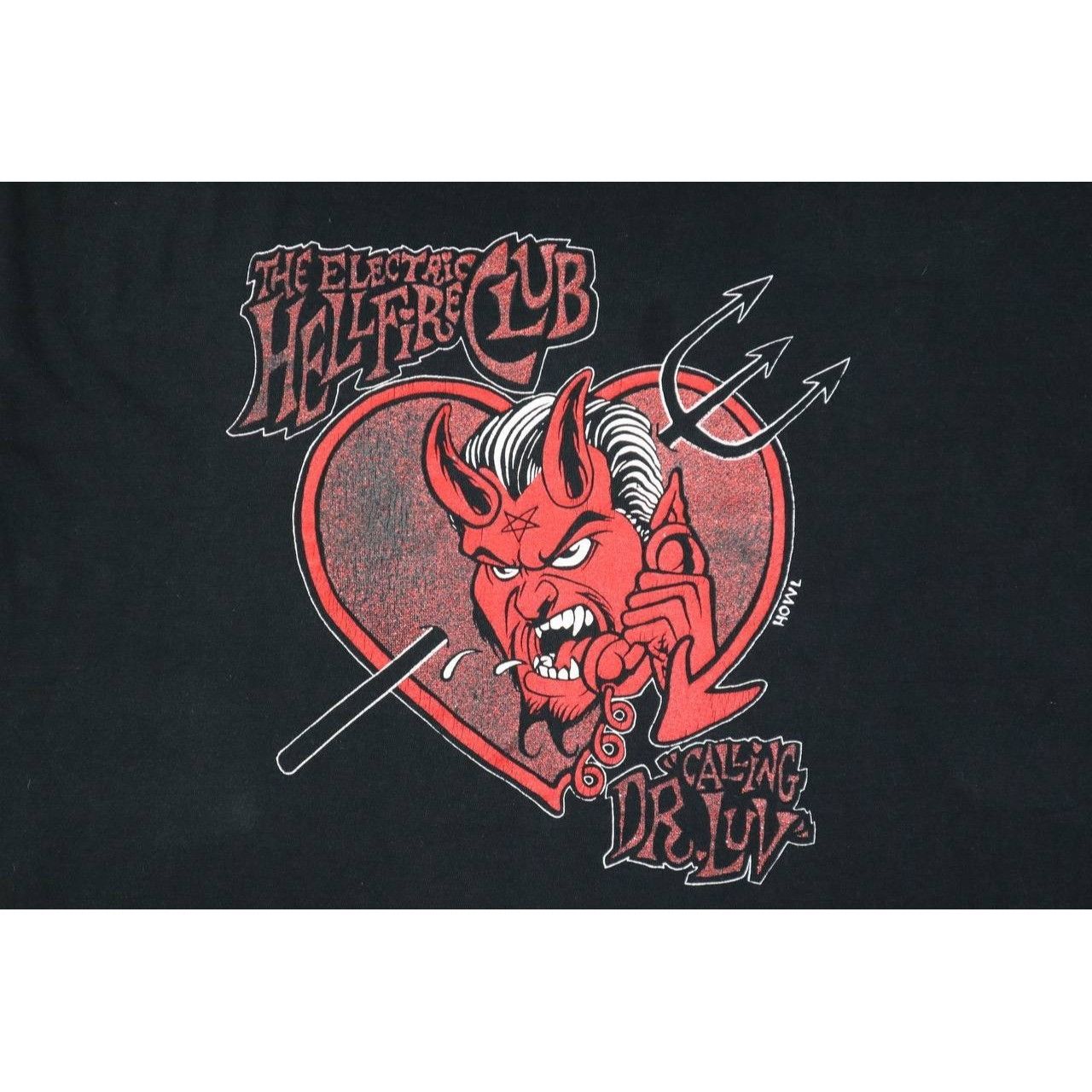 Fruit Of The Loom Vintage 90s The Electric Hellfire Club T-Shirt Black Size XL Size US XL / EU 56 / 4 - 4 Thumbnail