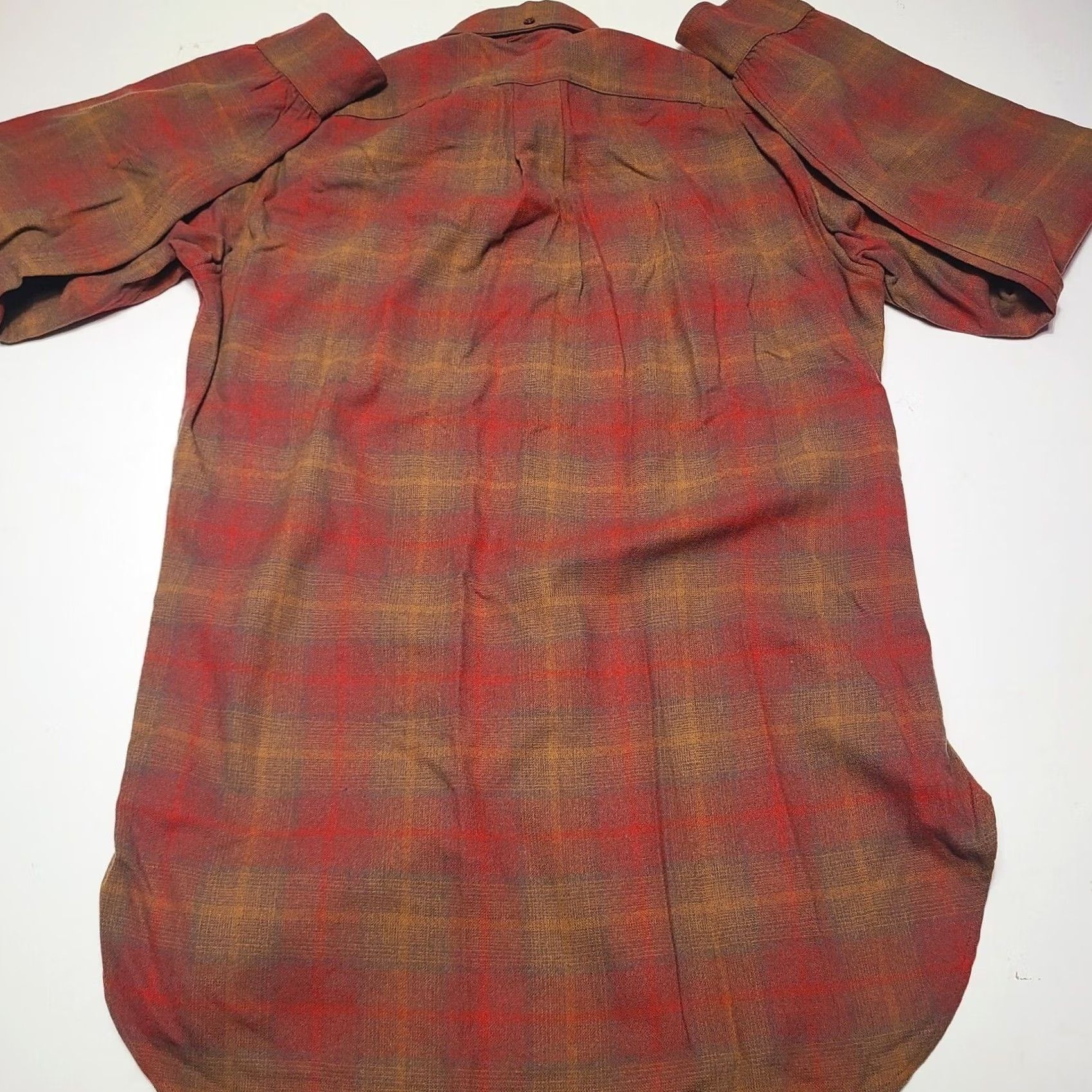 Pendleton VINTAGE Pendleton Shirt Plaid Wool Flannel Button-Up Long Sleeve Men Small Collared 70s Christmas Red California Roos Atkins Size US S / EU 44-46 / 1 - 2 Thumbnail